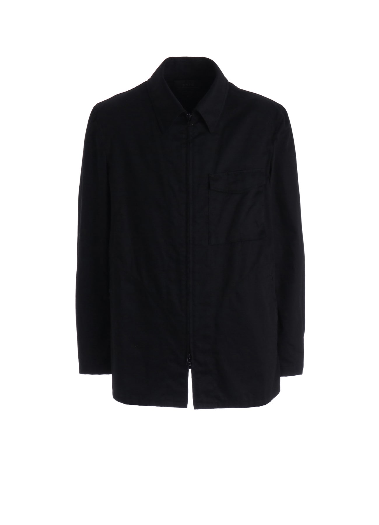 COTTON TWILL ASYMMETRIC POCKET JACKET