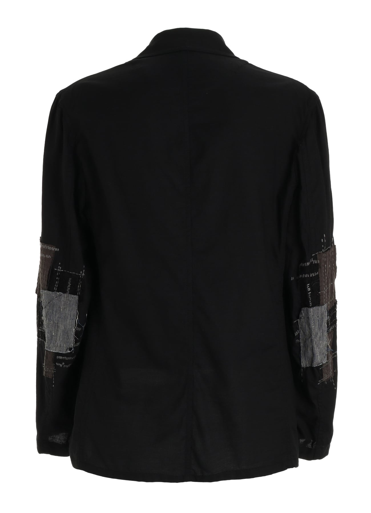 ORGANIC COTTON WASHER ZIP-UP BLOUSON WITH SASHIKO EMBROIDERY