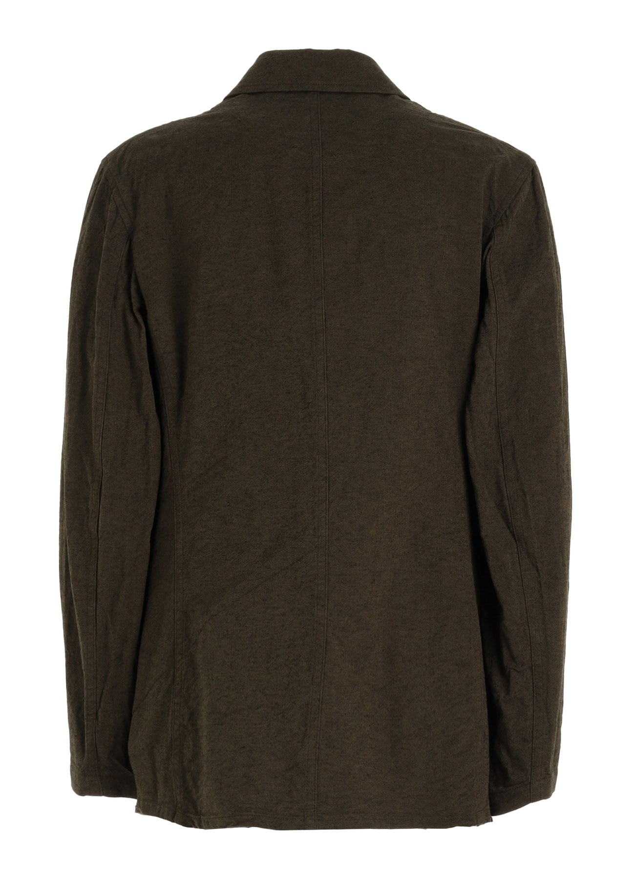 COTTON/LINEN CANVAS SOFRON ASYMMETRIC POCKET BLOUSON