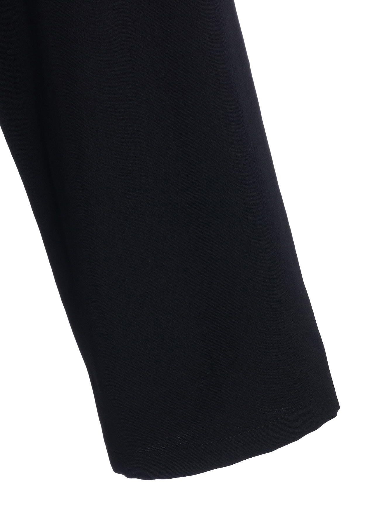 WASHER WOOL GABARDINE COLLARLESS LONG JACKET