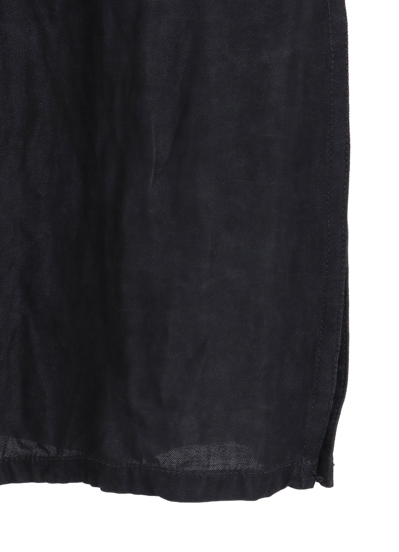 VIS/LI TWILL PIGMENT PRINT COLLARLESS LONG JACKET