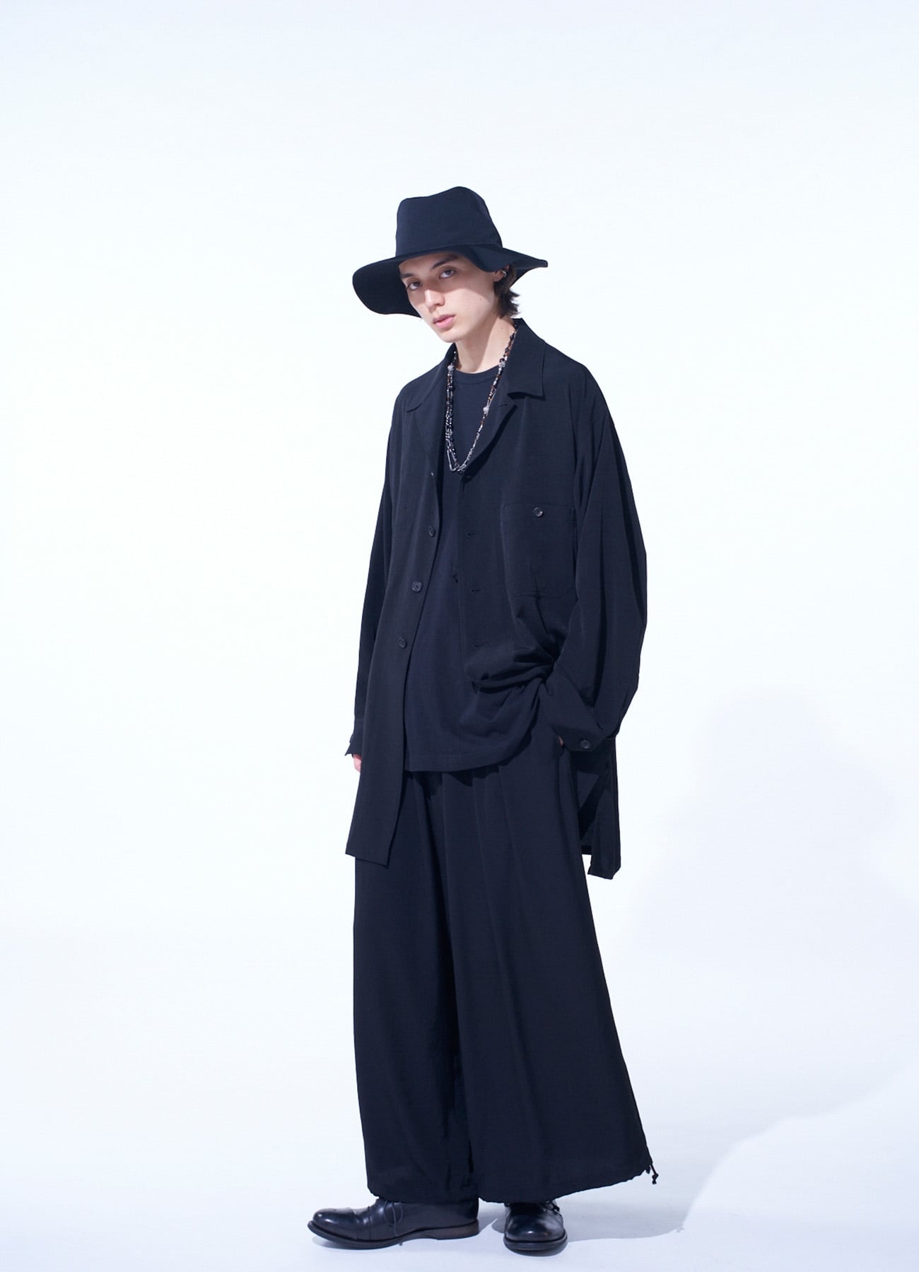 CREPE de CHINE LONG SHIRT BLOUSON