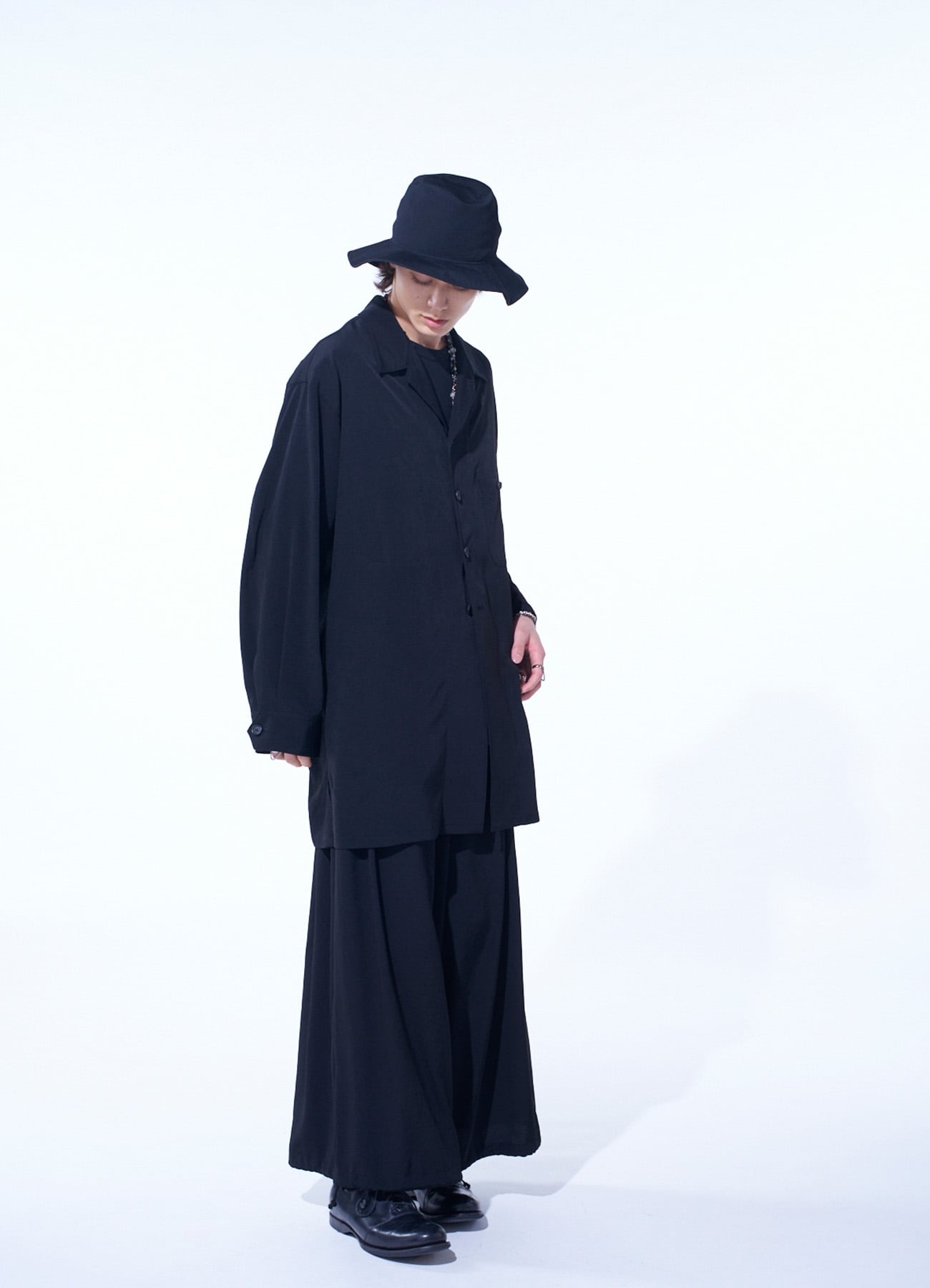 CREPE de CHINE LONG SHIRT BLOUSON