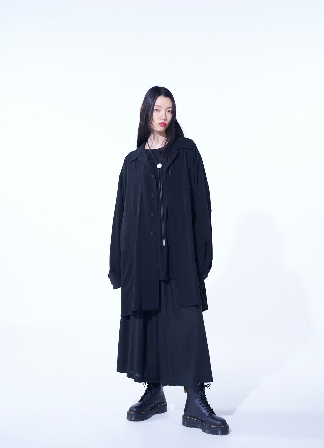CREPE de CHINE LONG SHIRT BLOUSON
