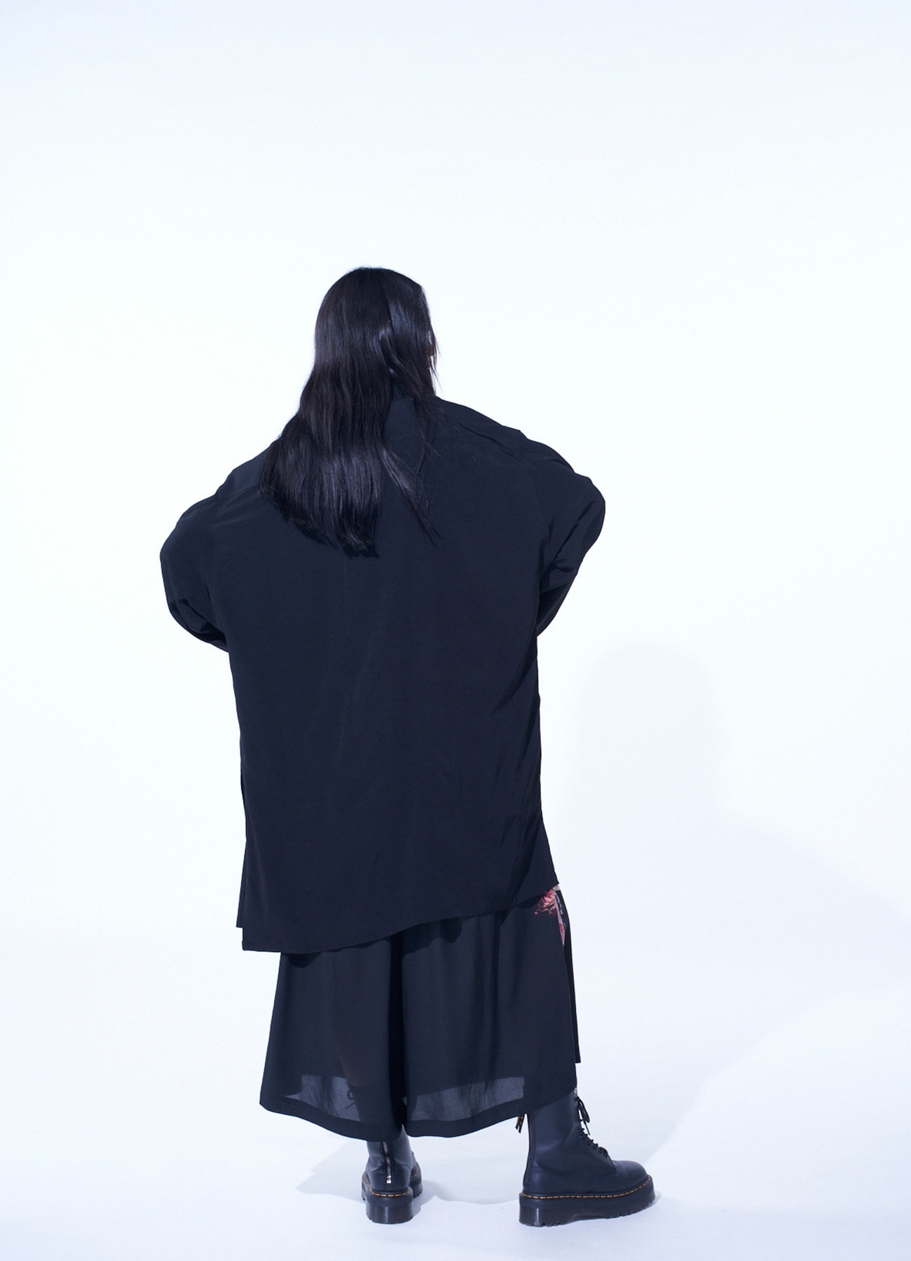 CREPE de CHINE LONG SHIRT BLOUSON
