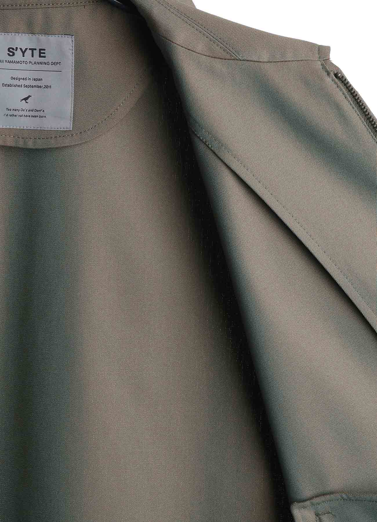 PE/RY REFLECTIVE TWILL ZIP-UP BLOUSON