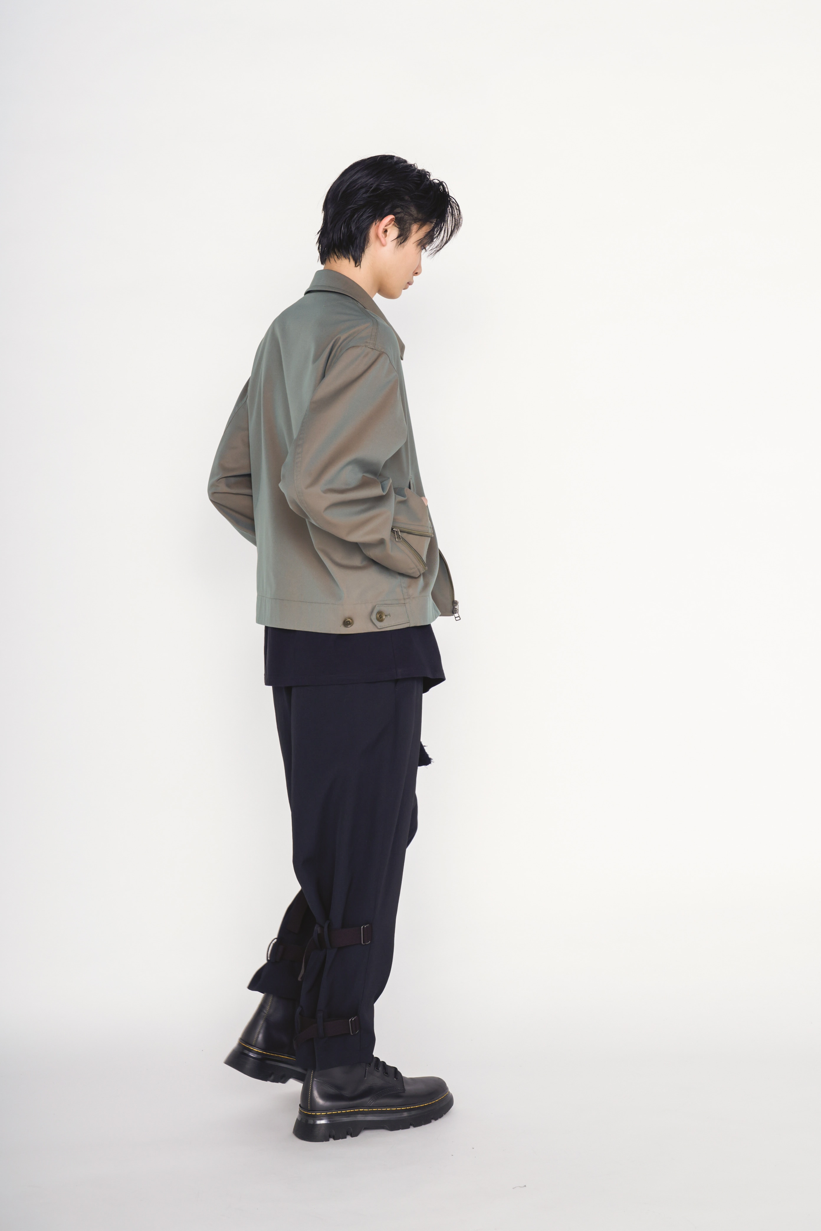 PE/RY REFLECTIVE TWILL ZIP-UP BLOUSON
