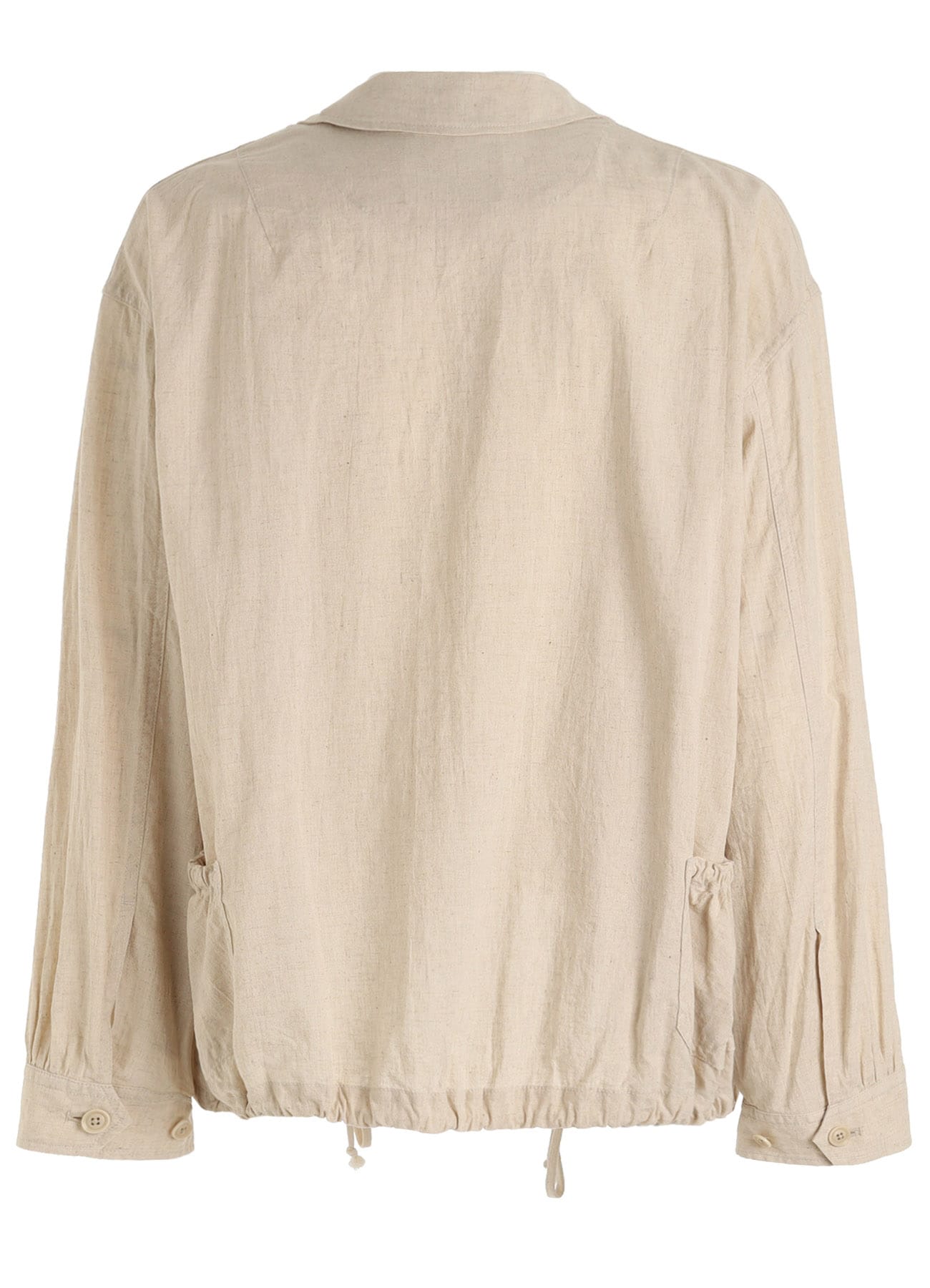 Cotton-Linen Poplin GATHERED POCKET BLOUSON(S White): S'YTE|THE Cotton-Linen Poplin GATHERED POCKET BLOUSON(S White): S'YTE|THE