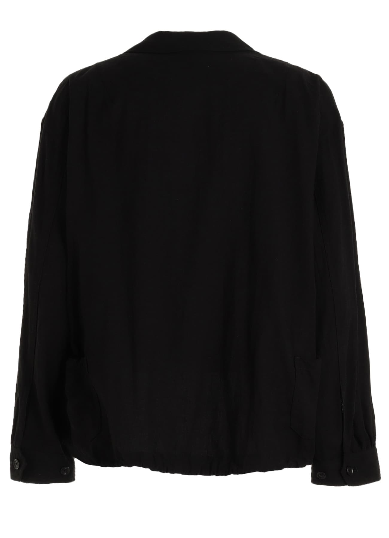 Cotton-Linen Poplin GATHERED POCKET BLOUSON