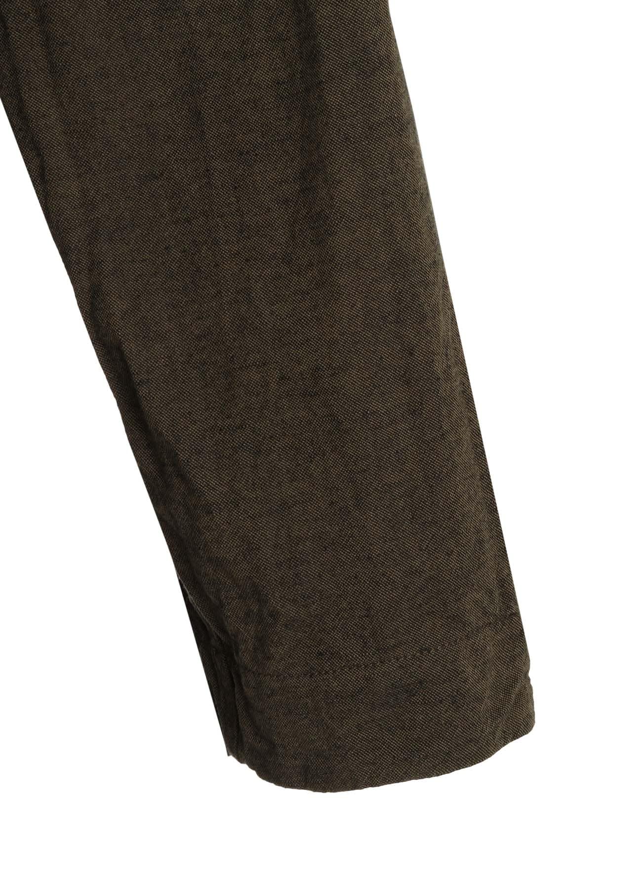 COTTON/LINEN CANVAS SOFRON OVERSIZED LONG SHIRT BLOUSON WITH WORK DETAIL