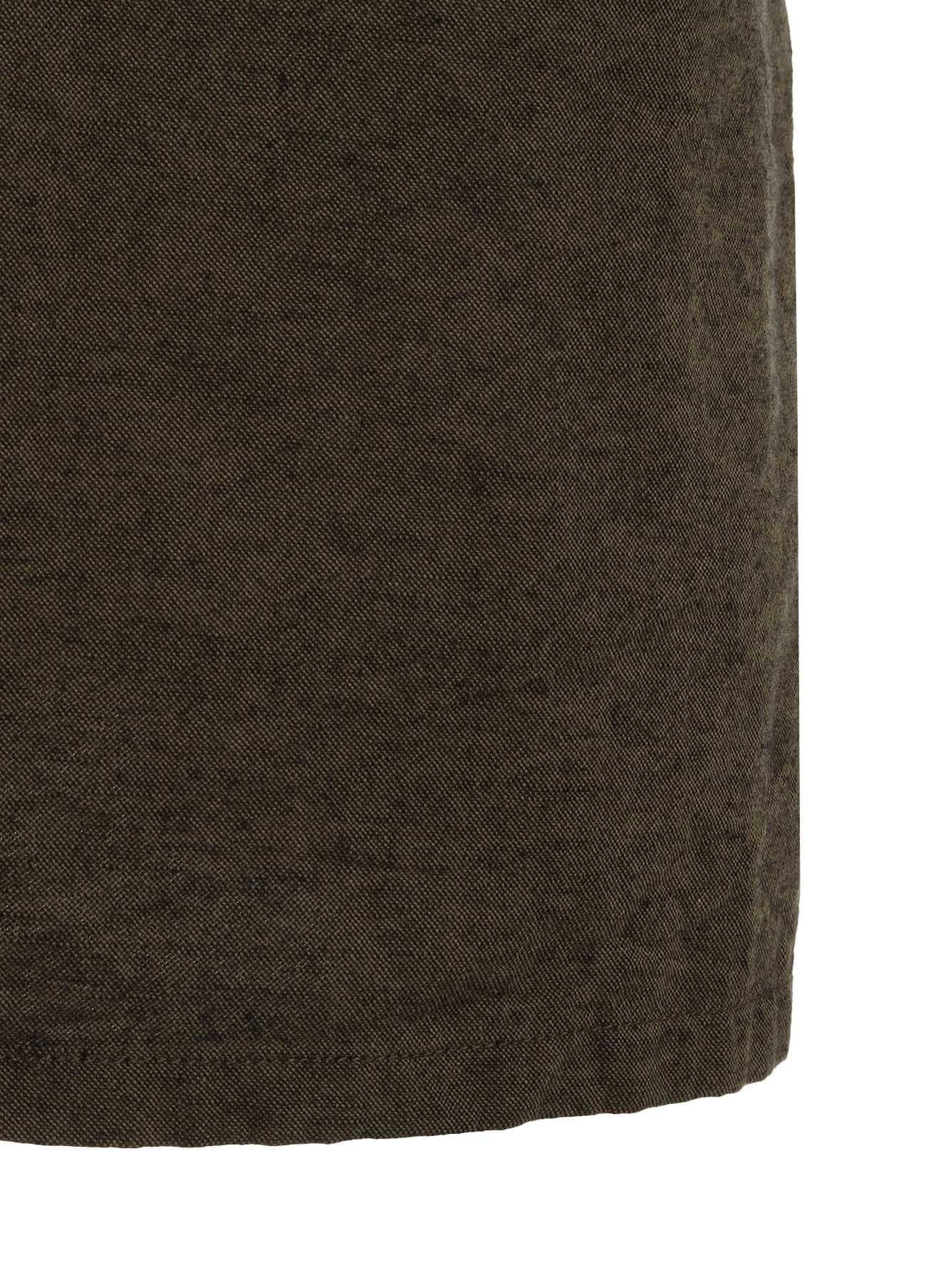 COTTON/LINEN CANVAS SOFRON OVERSIZED LONG SHIRT BLOUSON WITH WORK DETAIL