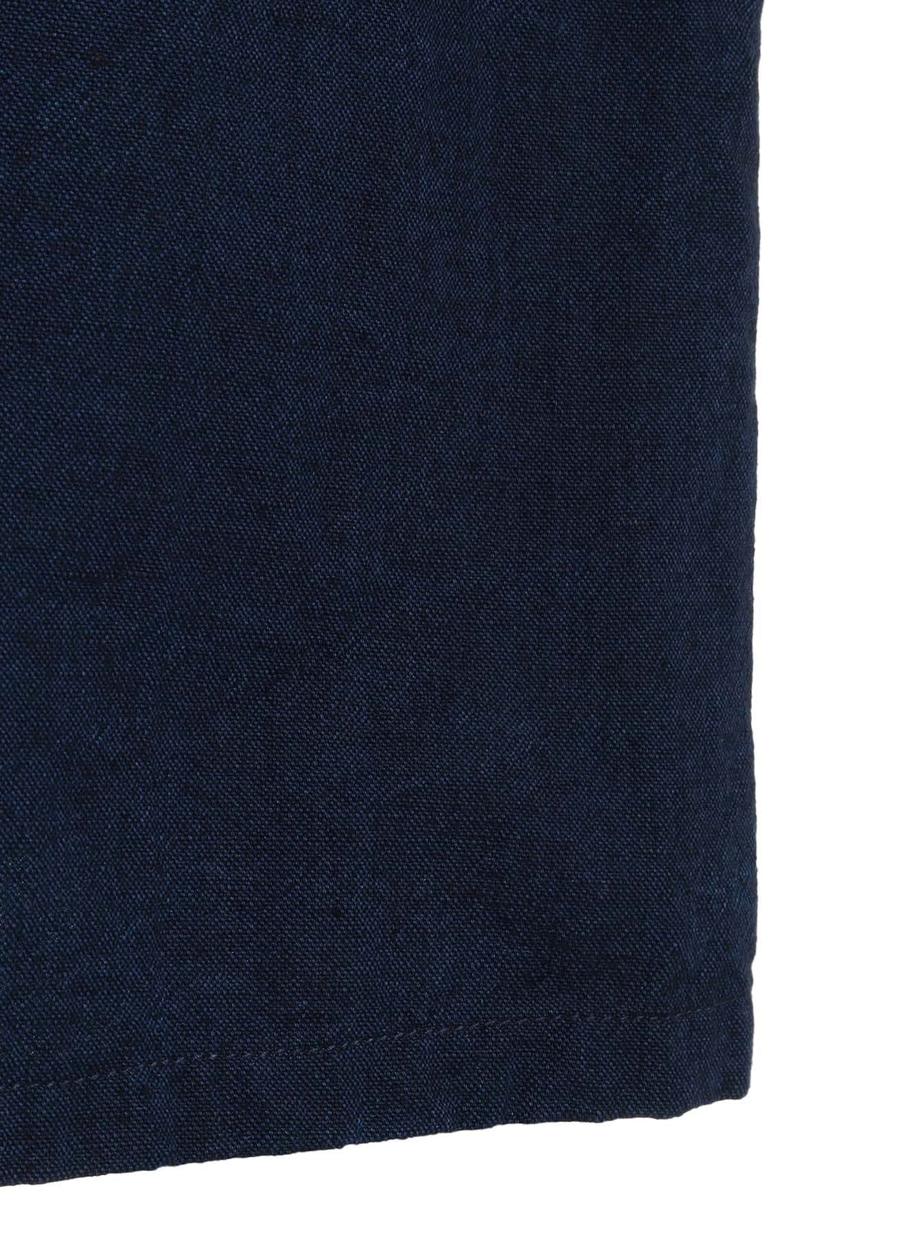 COTTON/LINEN CANVAS SOFRON OVERSIZED LONG SHIRT BLOUSON WITH WORK DETAIL
