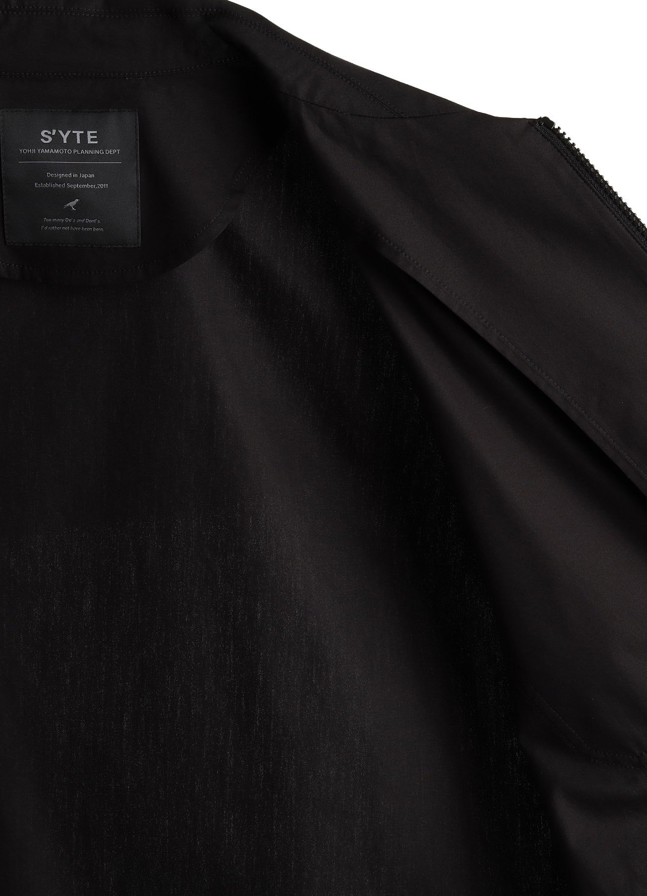 100/2 COTTON BROAD ZIP-UP BLOUSON