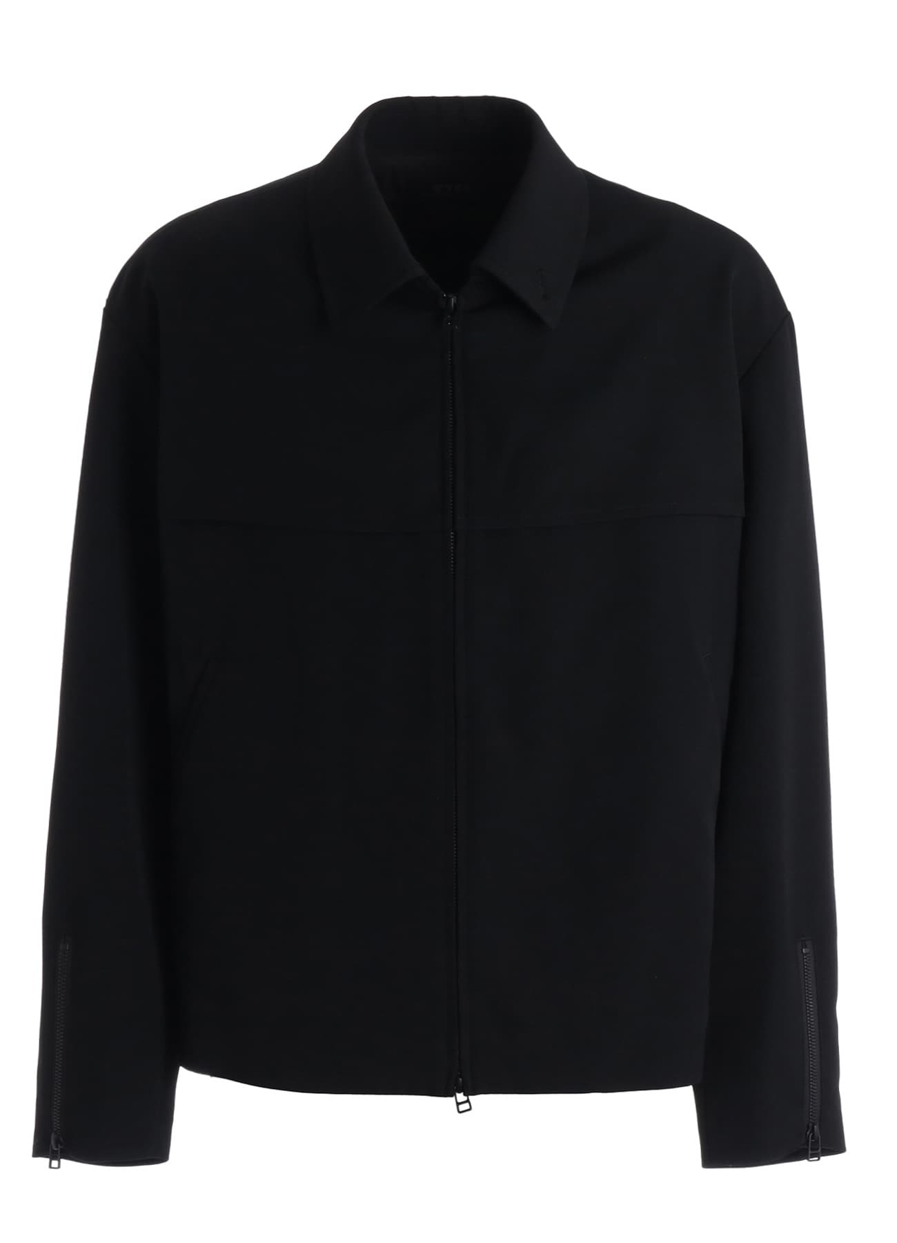 WASHER WOOL GABARDINE ZIP-UP BLOUSON