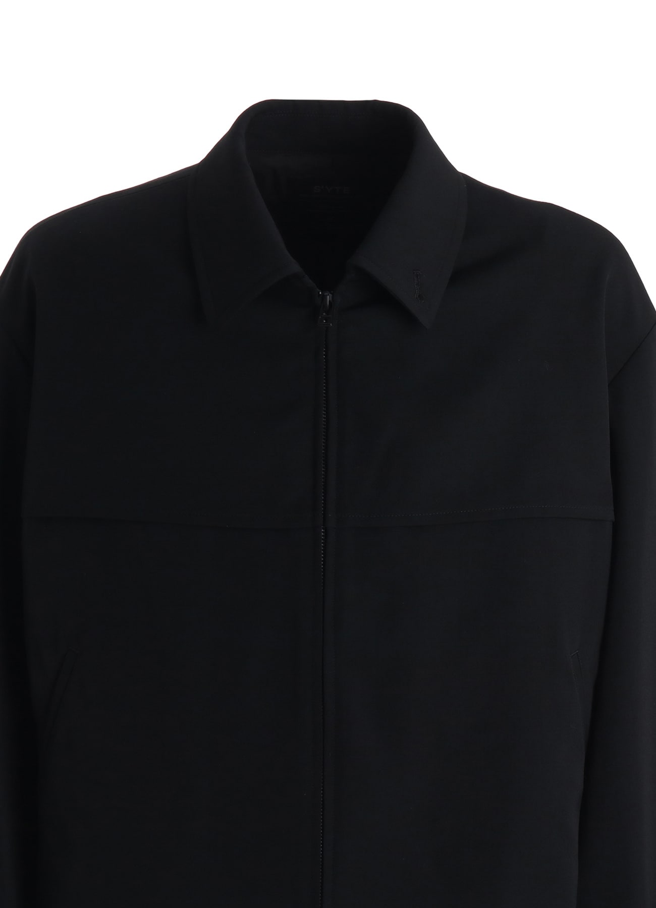 WASHER WOOL GABARDINE ZIP-UP BLOUSON