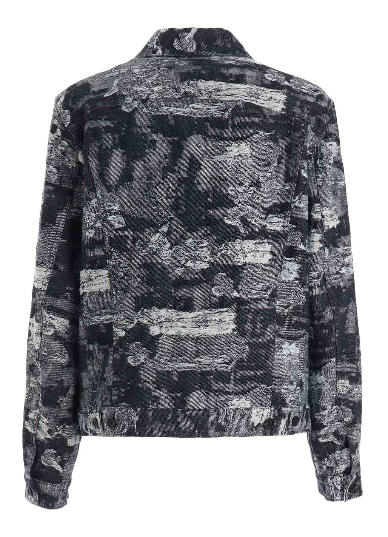 JACQUARD DENIM TRUCKER JACKET