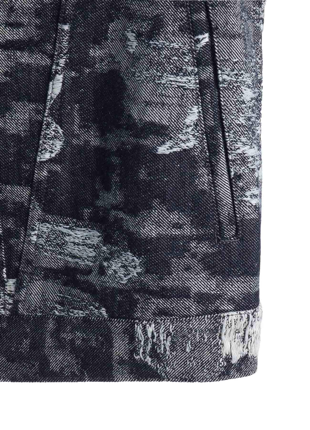 JACQUARD DENIM TRUCKER JACKET