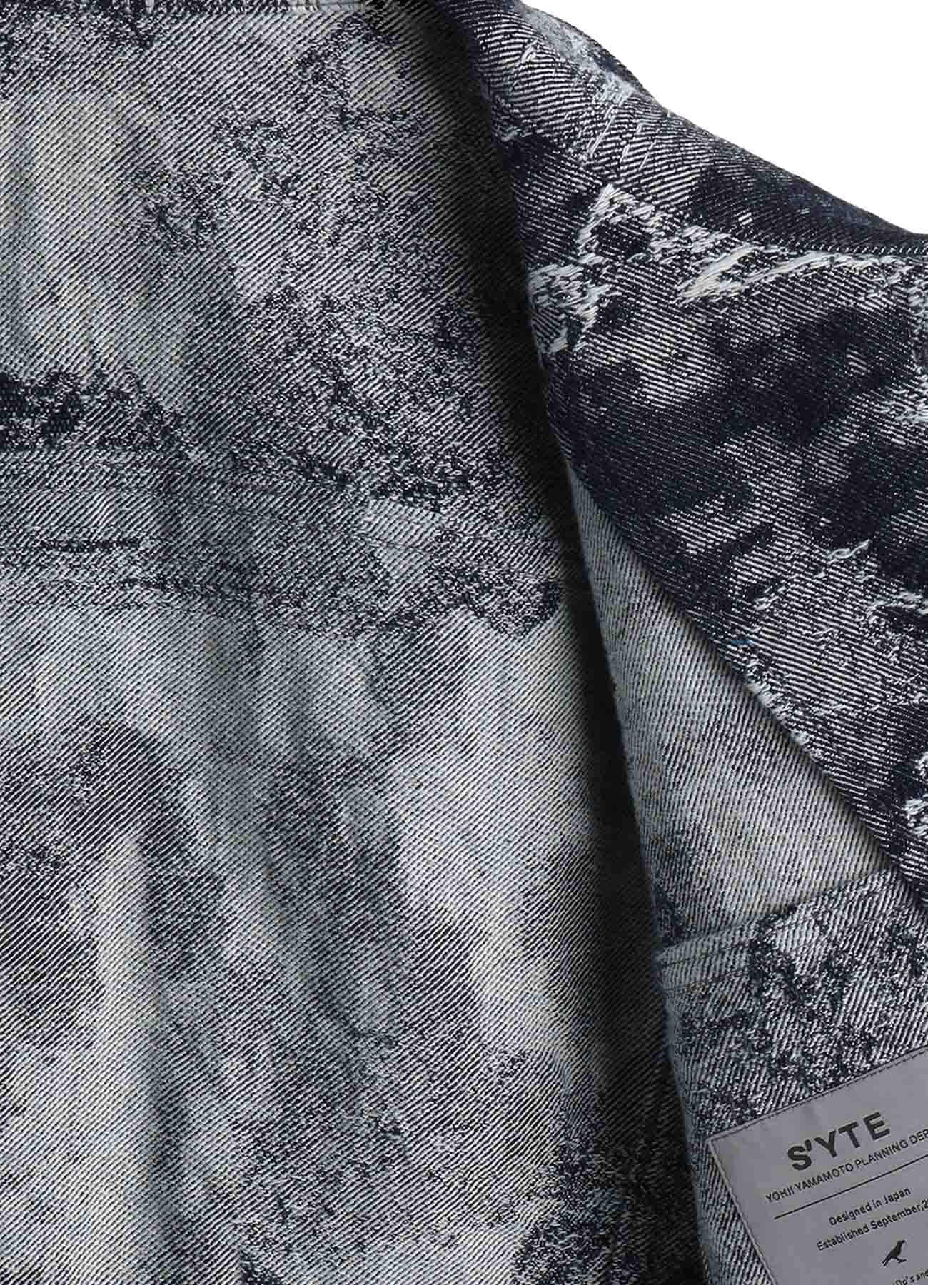 JACQUARD DENIM TRUCKER JACKET