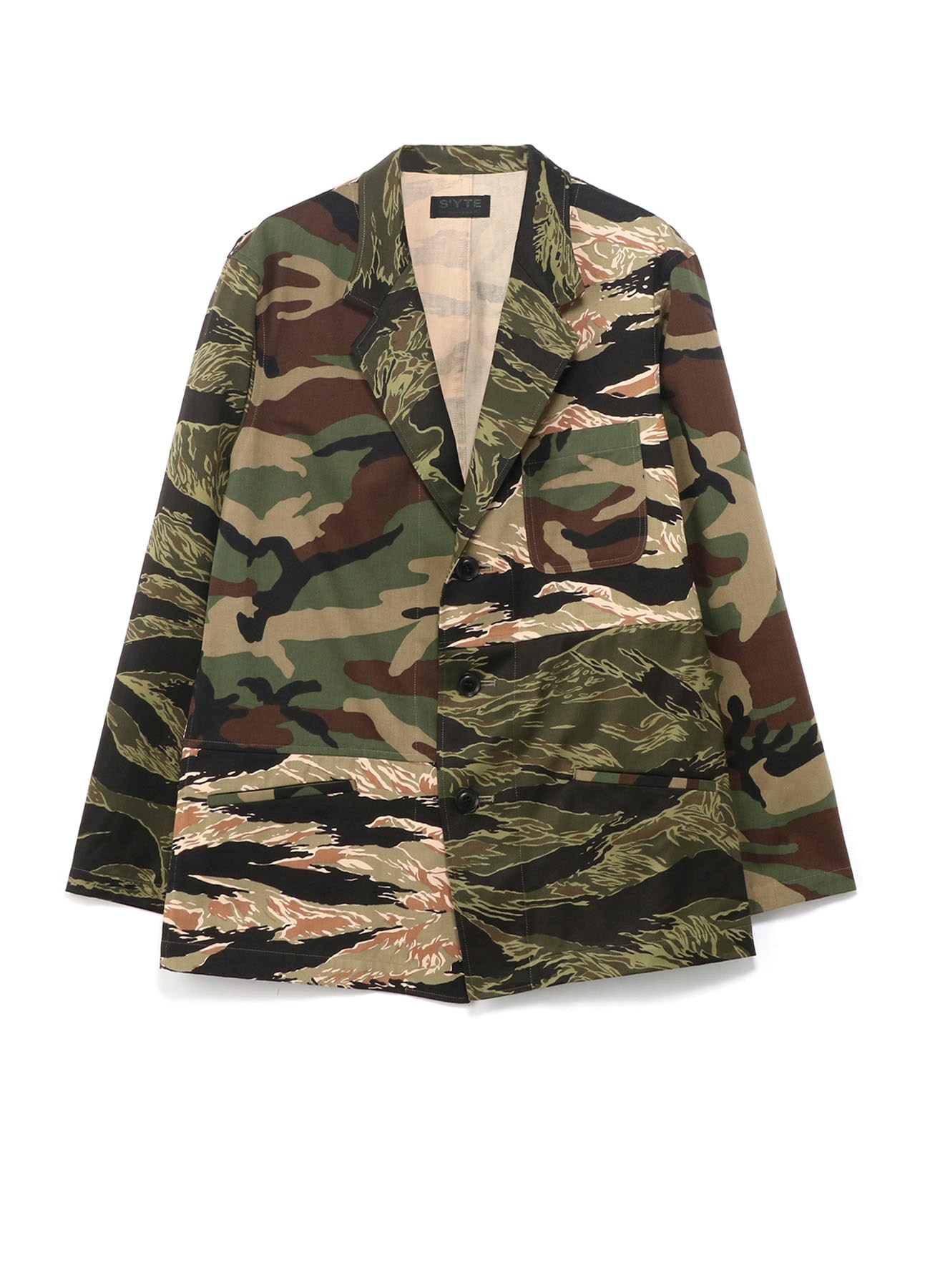 CRAZY CAMOUFLAGE 3BS TAILORED SHIRT JACKET