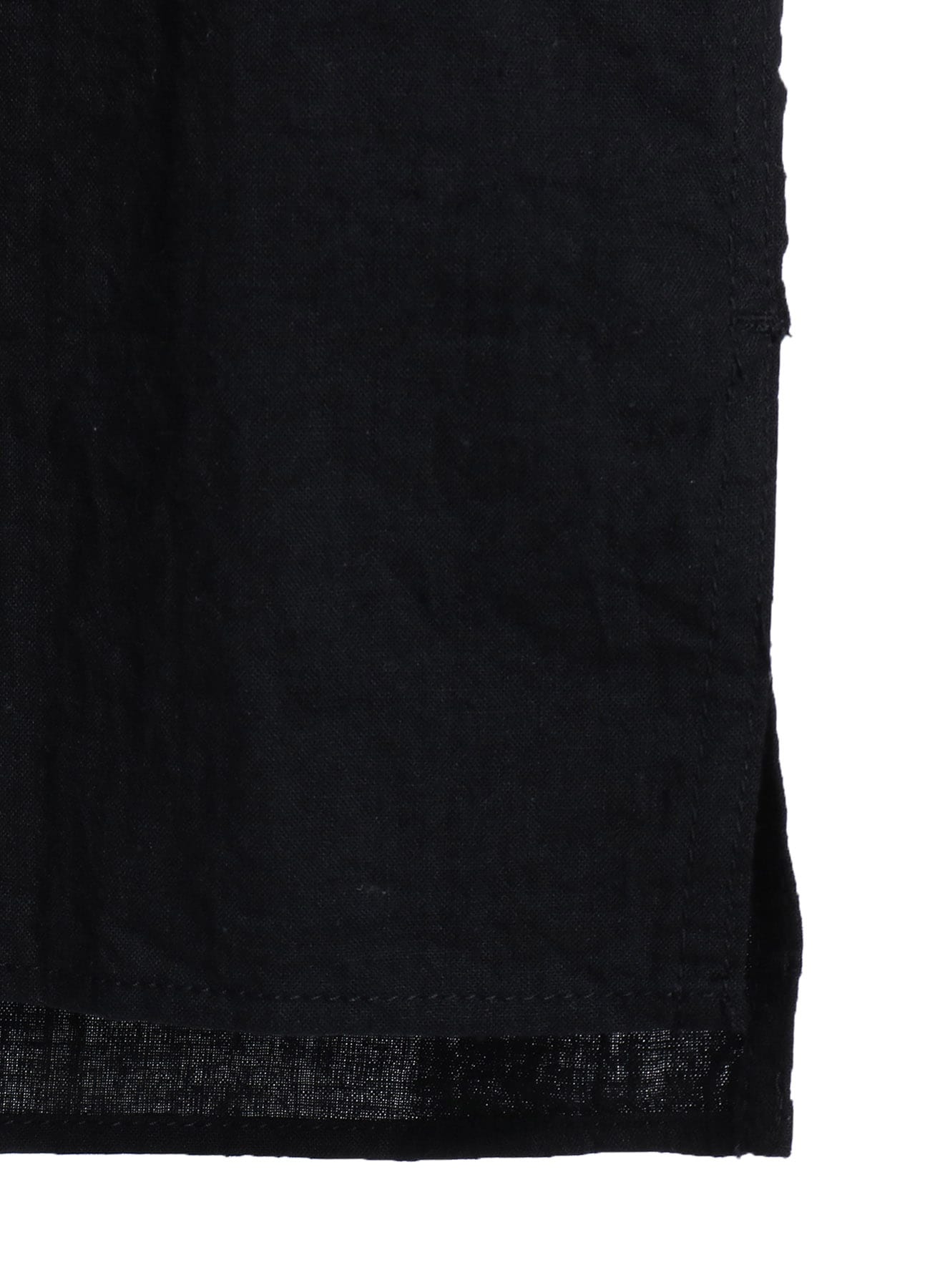COTTON/LINEN POPLIN LOOSE-FIT REGULAR COLLAR SHIRT