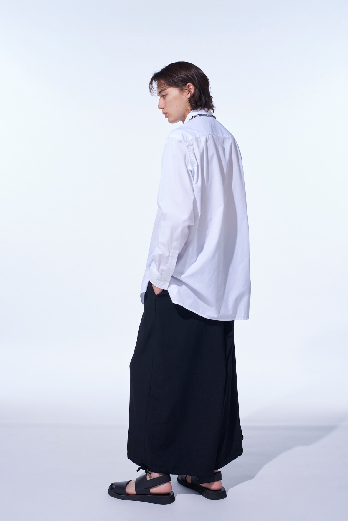 COTTON BROAD LOOSE-FIT REGULAR COLLAR SHIRT