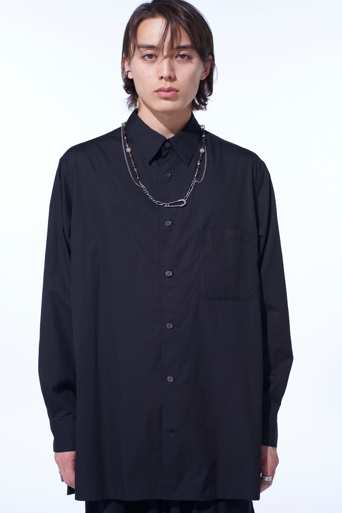 COTTON BROAD LOOSE-FIT REGULAR COLLAR SHIRT