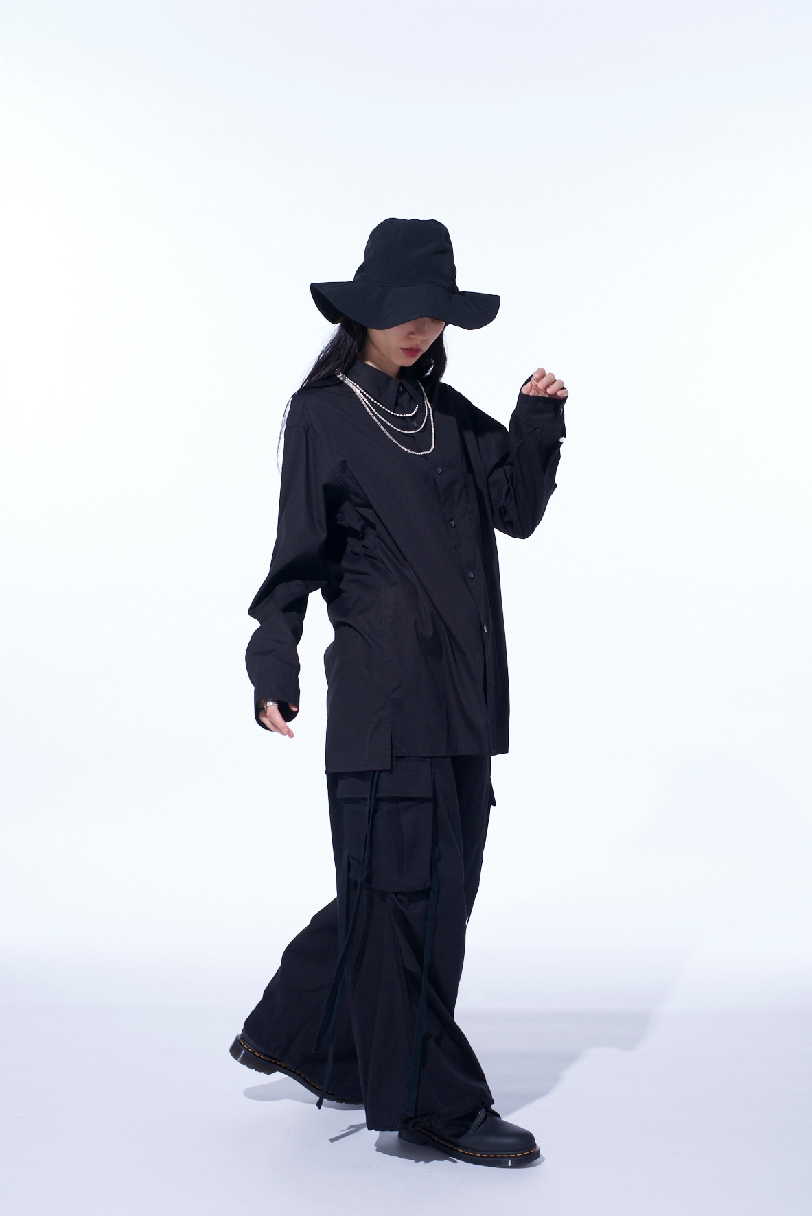 COTTON BROAD LOOSE-FIT REGULAR COLLAR SHIRT