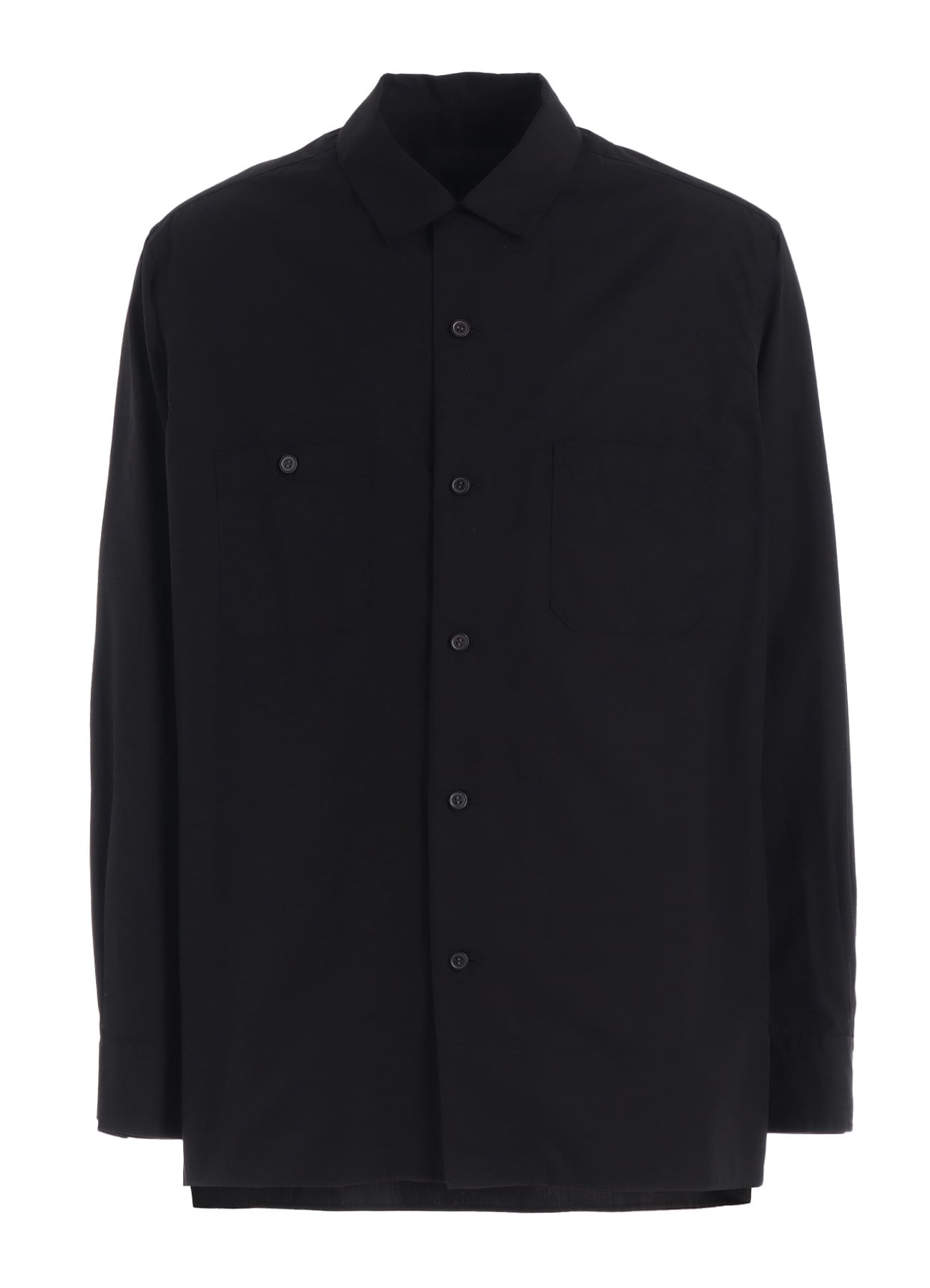COTTON BROAD LOOSE-FIT OPEN COLLAR SHIRT