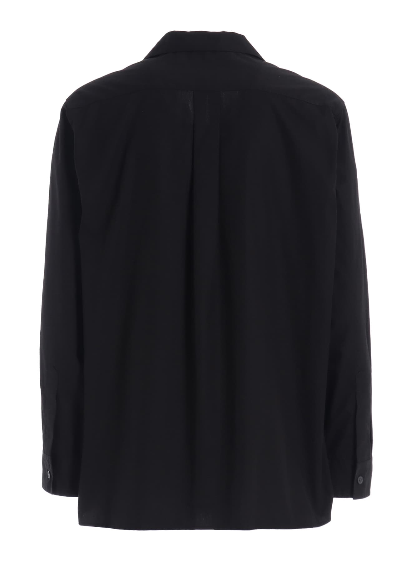 COTTON BROAD LOOSE-FIT OPEN COLLAR SHIRT