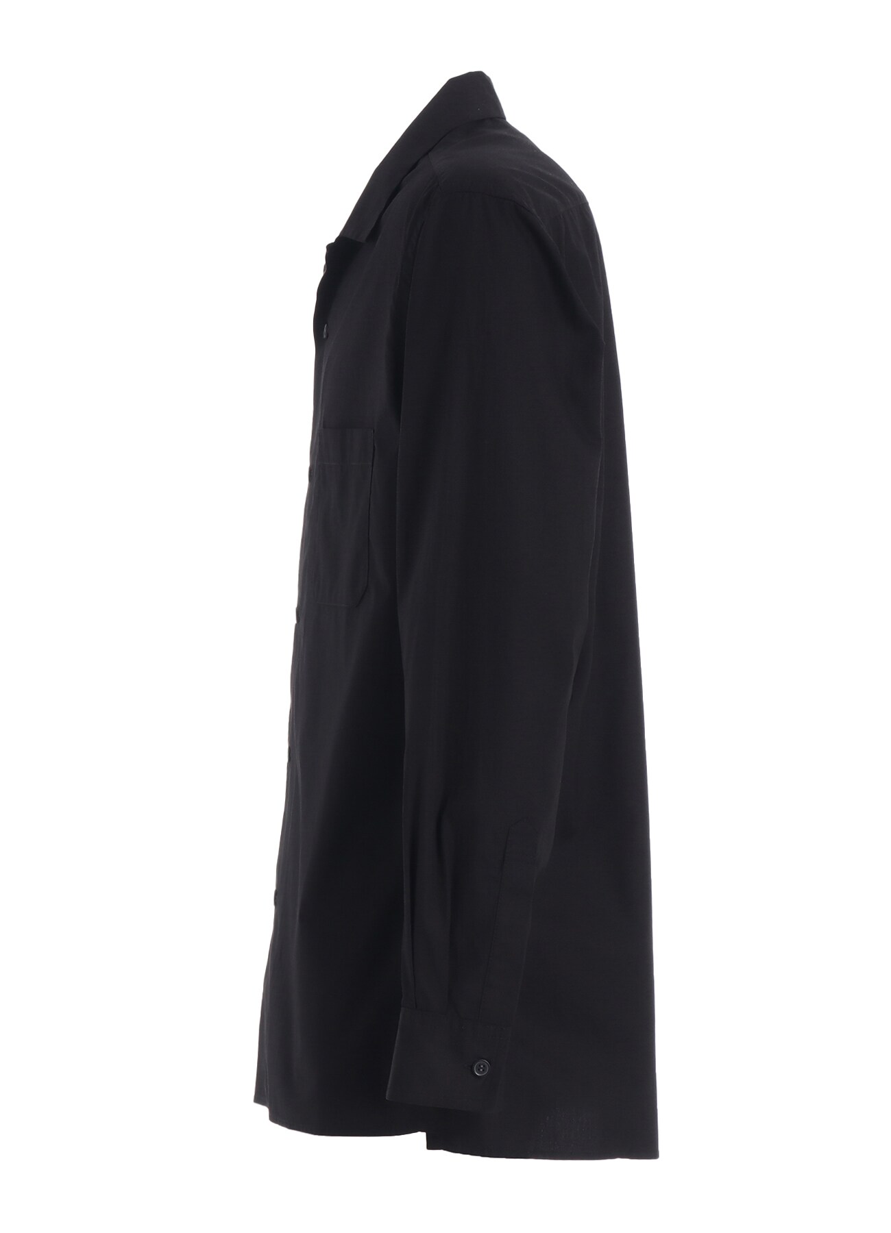 COTTON BROAD LOOSE-FIT OPEN COLLAR SHIRT