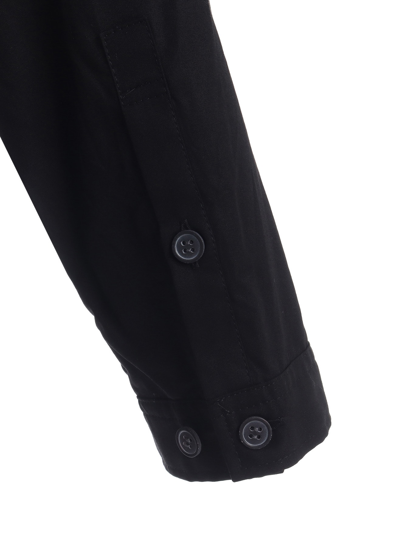 COTTON BROAD STAND COLLAR ZIPPER SHIRT