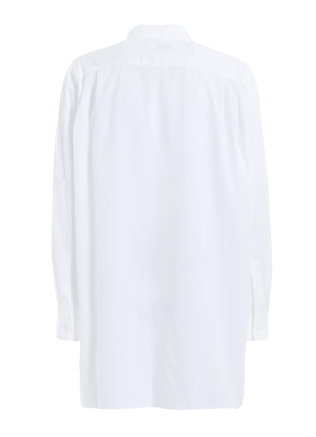 COTTON BROAD RIBBON COLLAR SHIRT