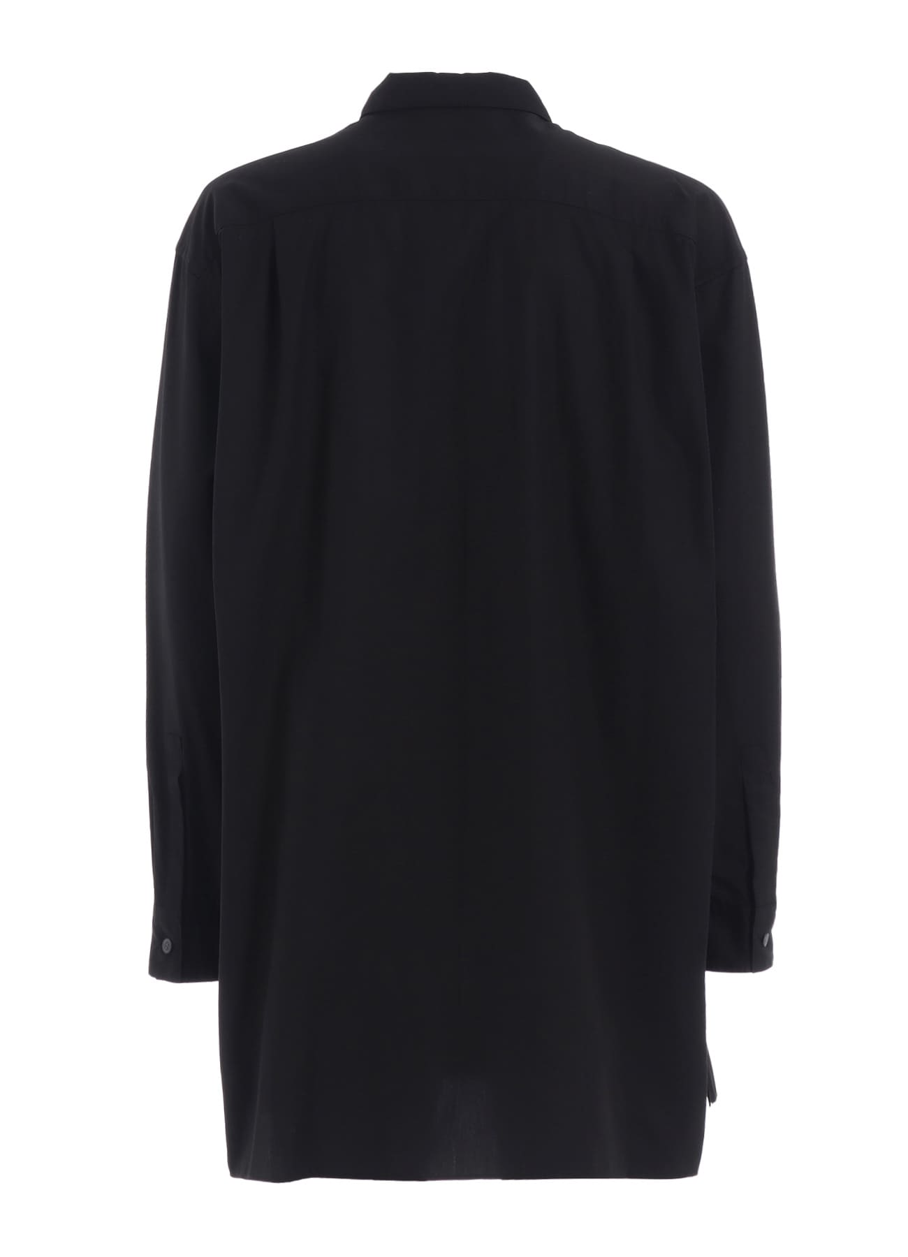 COTTON BROAD RIBBON COLLAR SHIRT