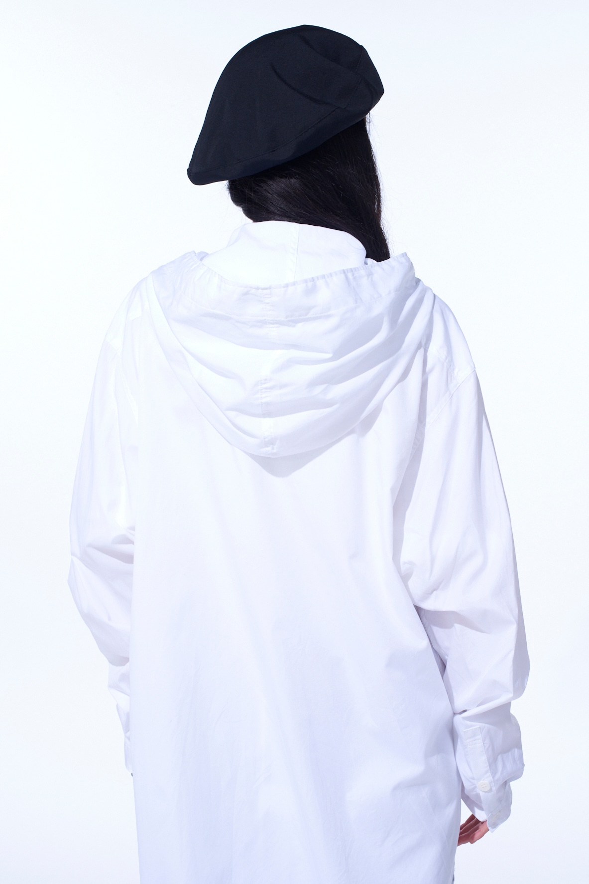COTTON BROAD HOODED SHIRT