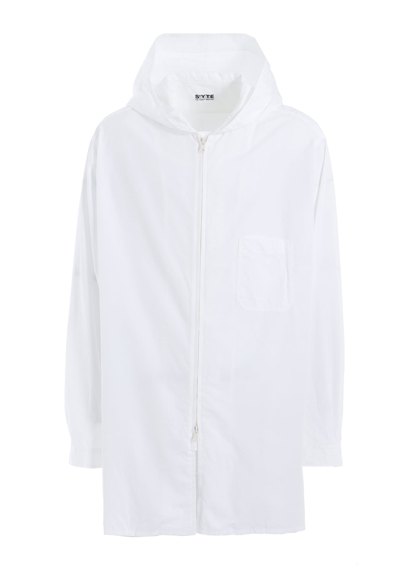 COTTON BROAD HOODED SHIRT(M White): S'YTE｜THE SHOP YOHJI