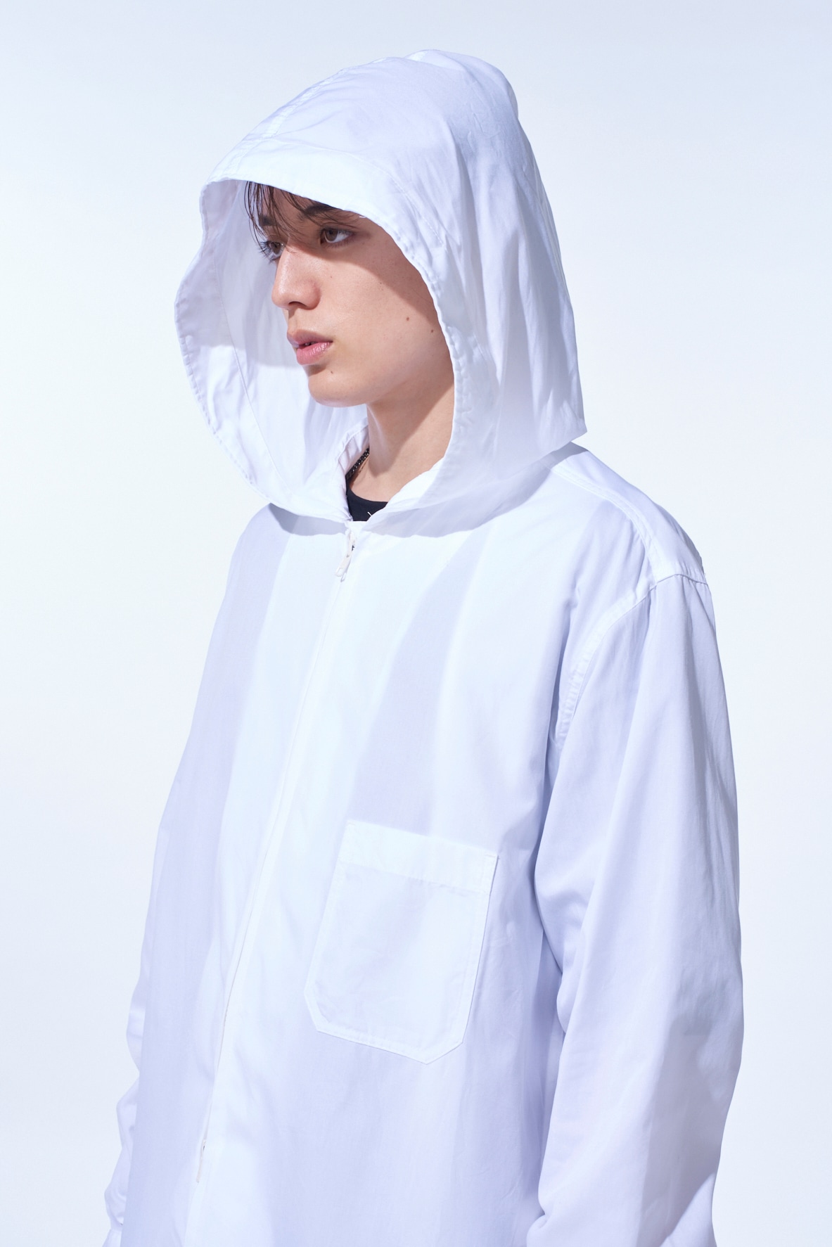 COTTON BROAD HOODED SHIRT(M White): S'YTE｜THE SHOP YOHJI