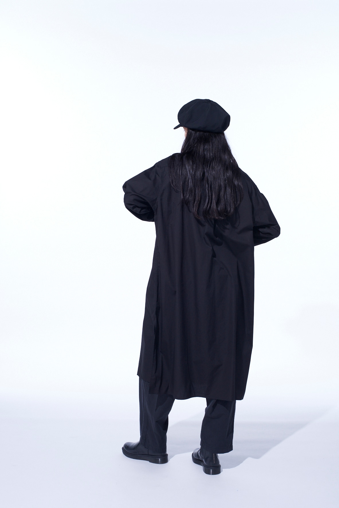 COTTON BROAD REGULAR COLLAR LONG SHIRT