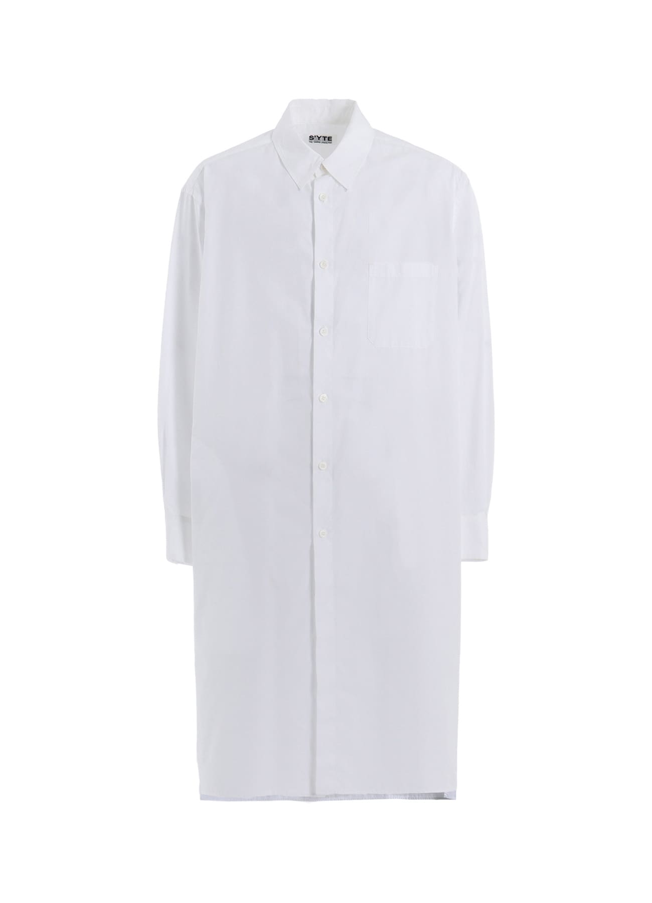 COTTON BROAD REGULAR COLLAR LONG SHIRT