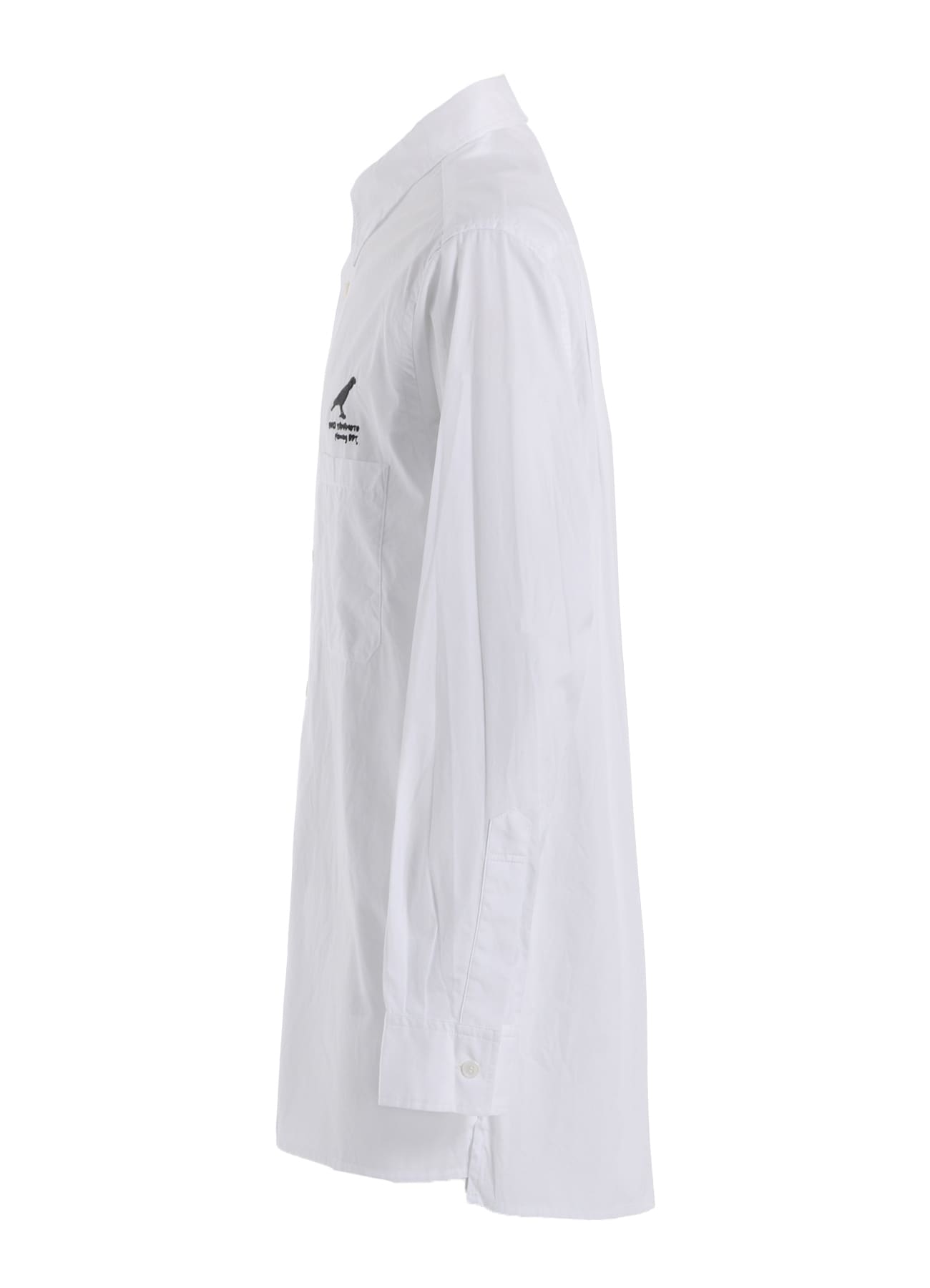 COTTON BROAD CROW EMBROIDERED SHIRT