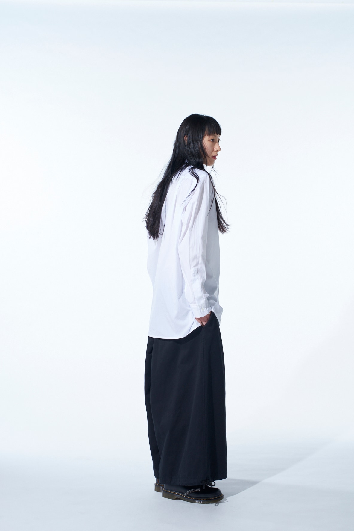 COTTON BROAD CROW EMBROIDERED SHIRT