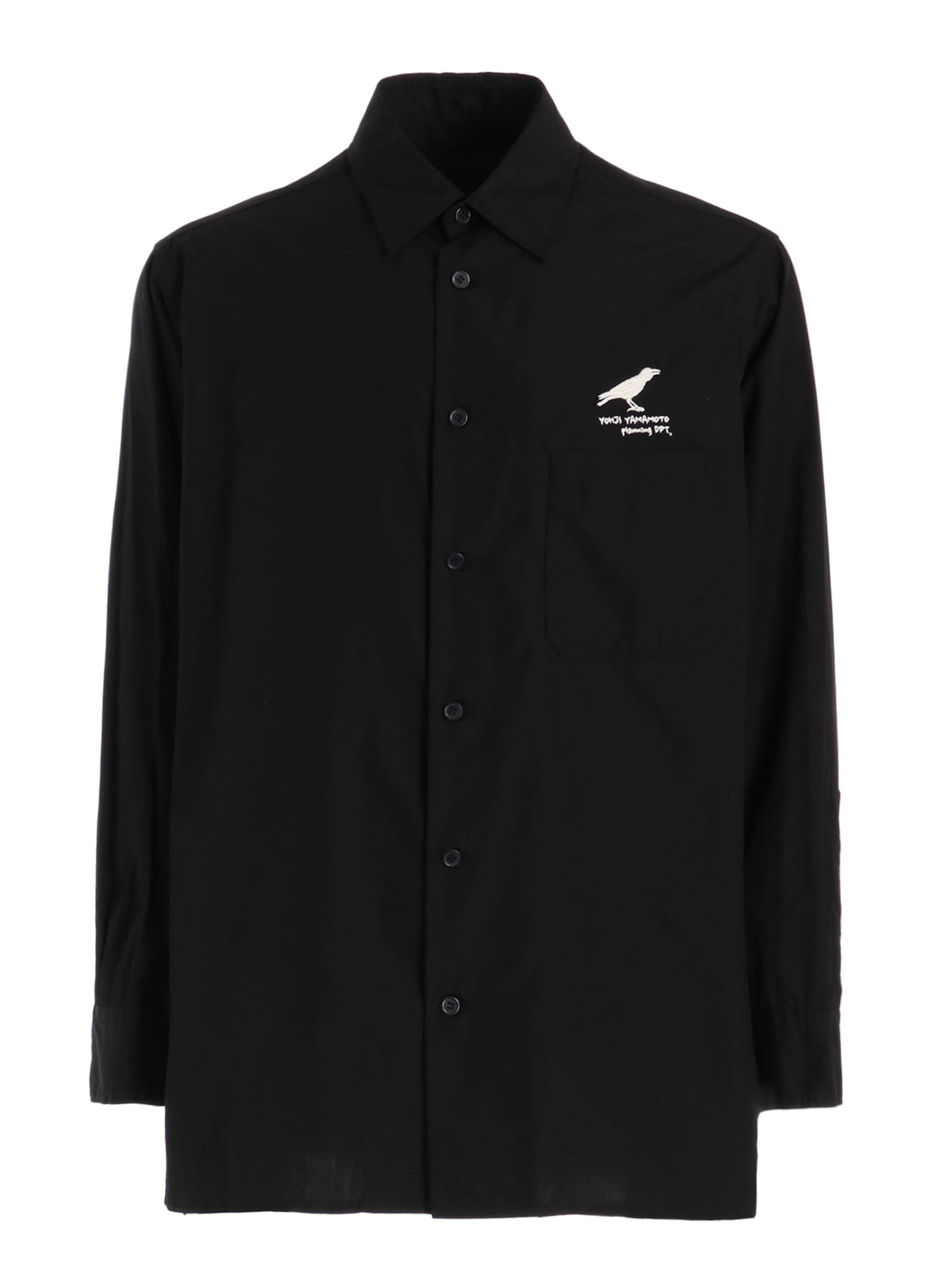 COTTON BROAD CROW EMBROIDERED SHIRT
