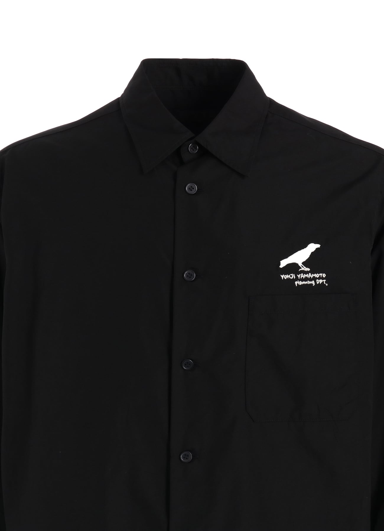 COTTON BROAD CROW EMBROIDERED SHIRT