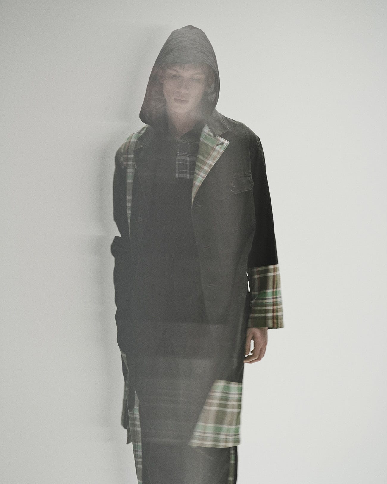 MADRAS CHECK PIGMENT PRINT COAT