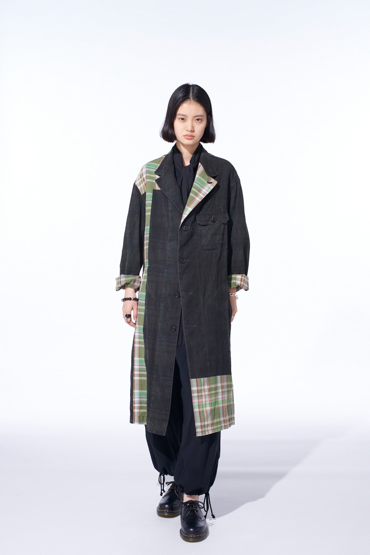 MADRAS CHECK PIGMENT PRINT COAT