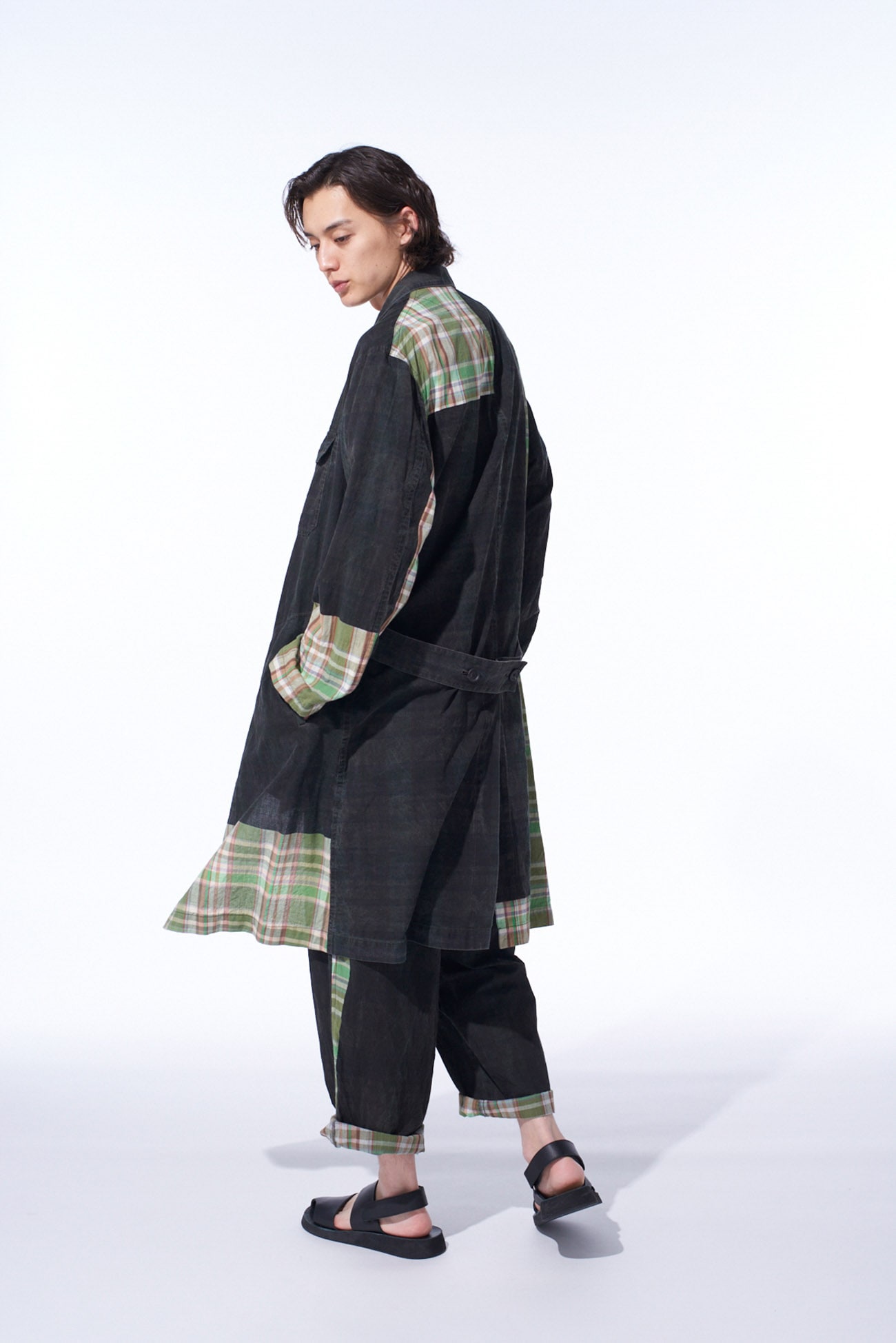 MADRAS CHECK PIGMENT PRINT COAT