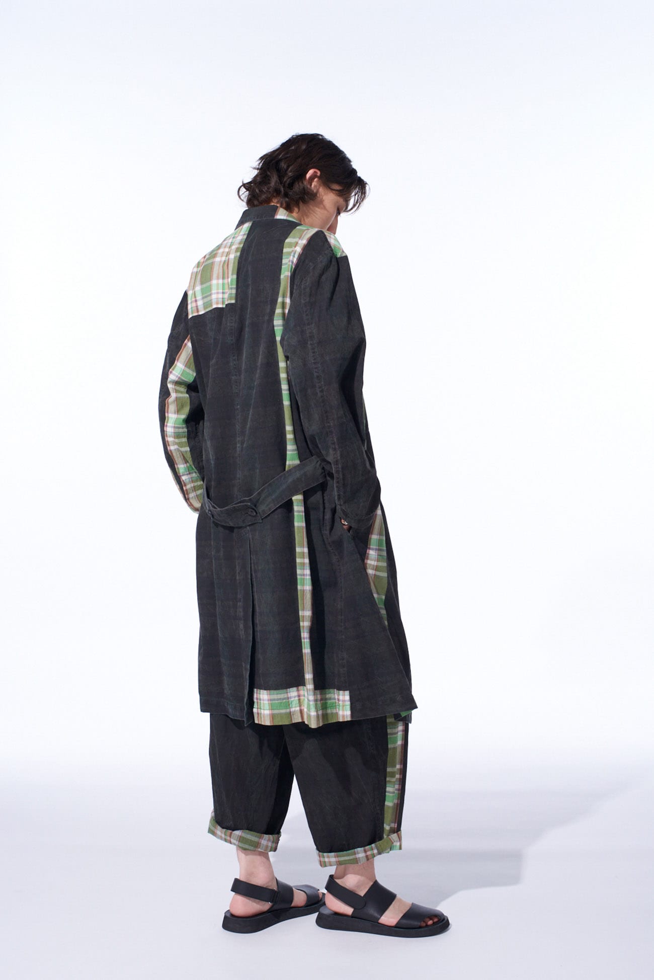 MADRAS CHECK PIGMENT PRINT COAT