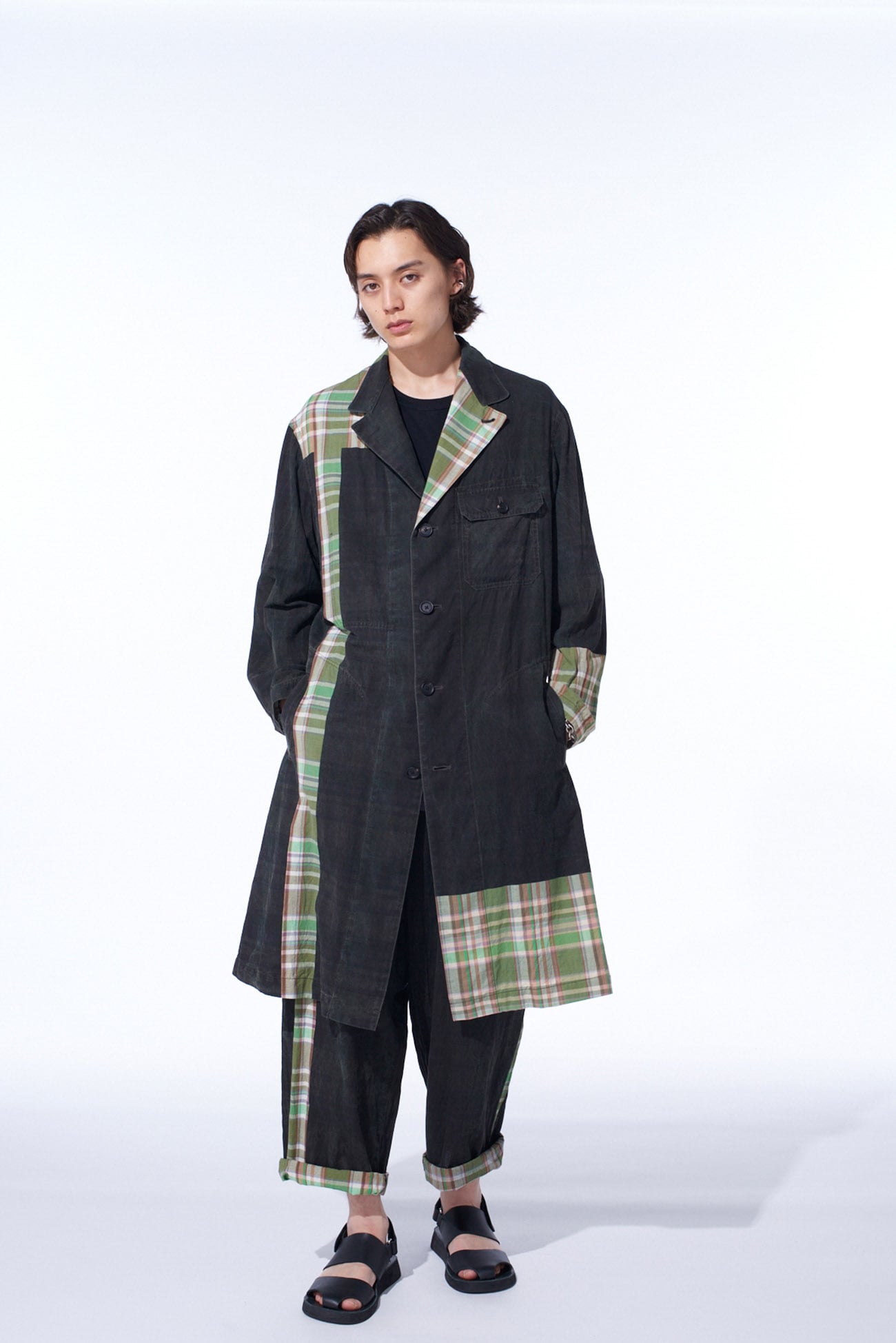 MADRAS CHECK PIGMENT PRINT COAT