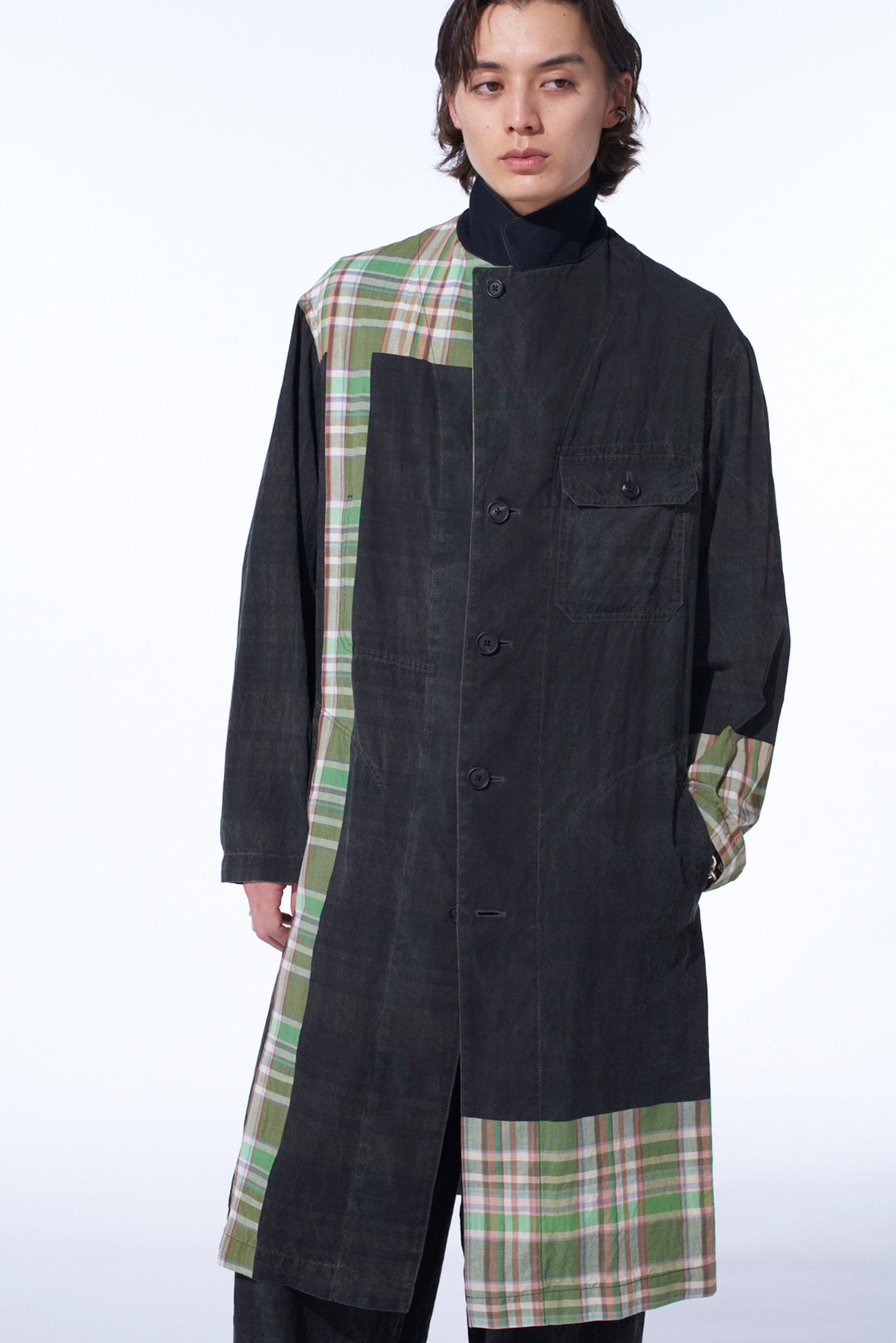 MADRAS CHECK PIGMENT PRINT COAT