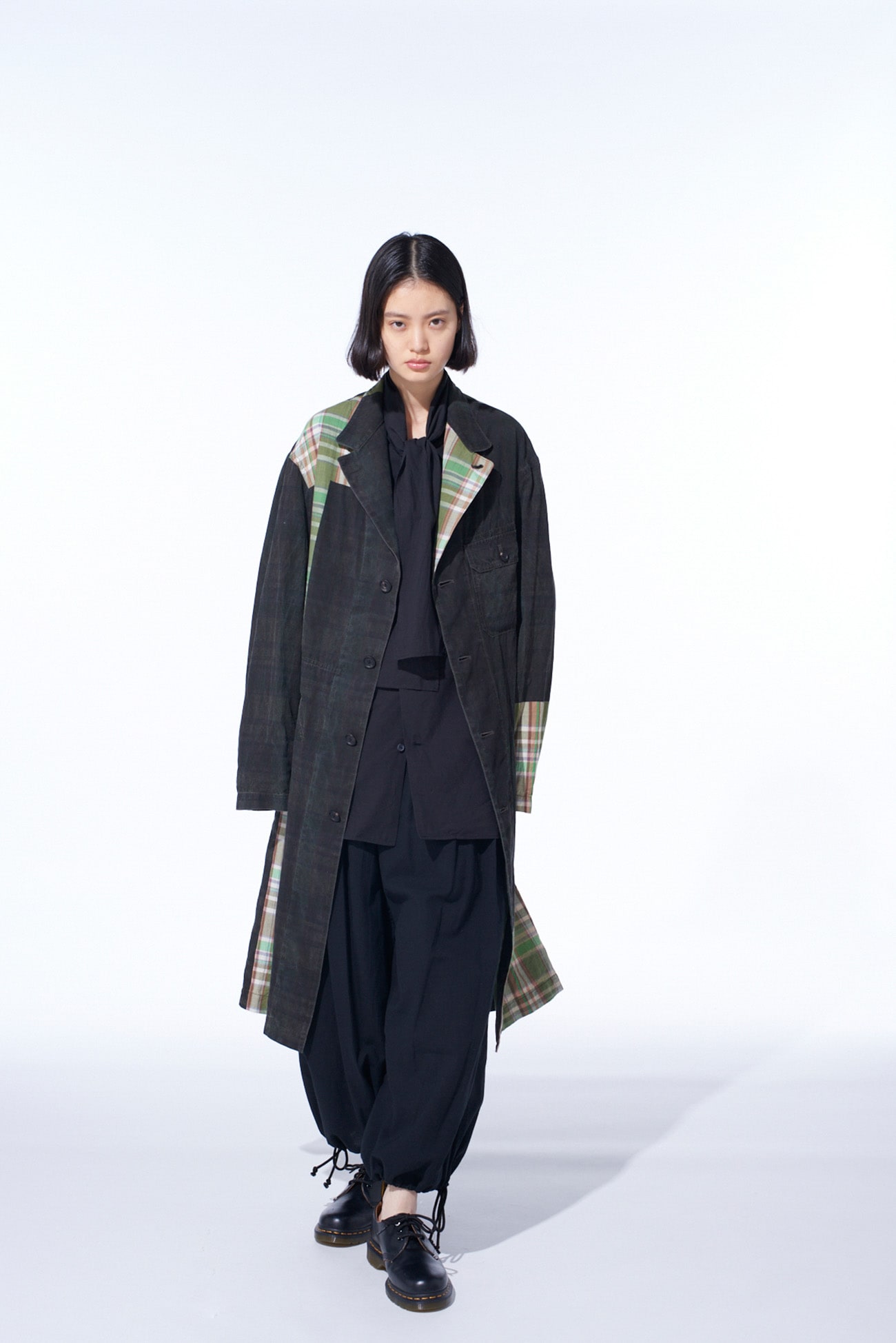 MADRAS CHECK PIGMENT PRINT COAT