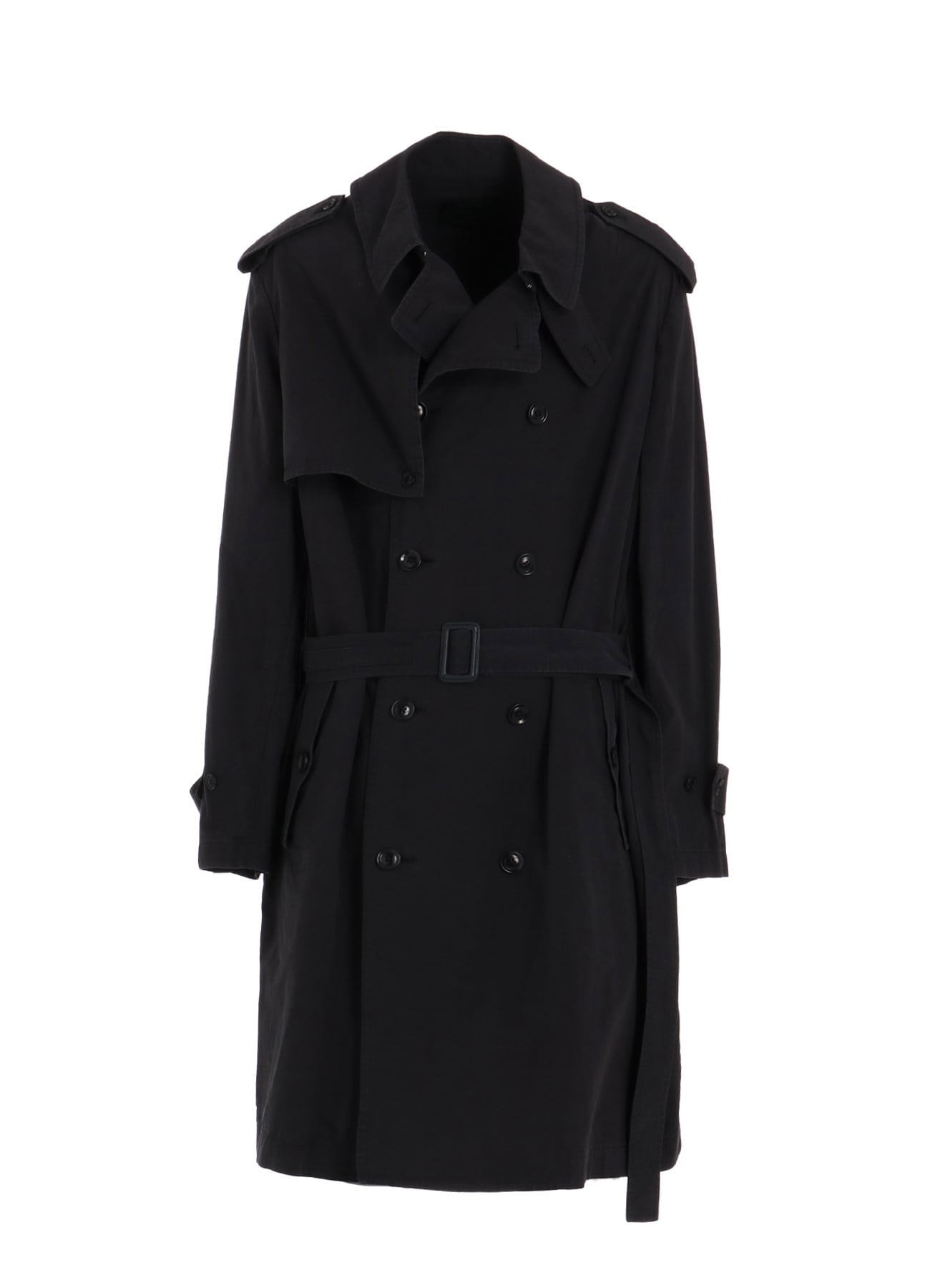BRUSHED WASHER FINISH BROAD TRENCH COAT